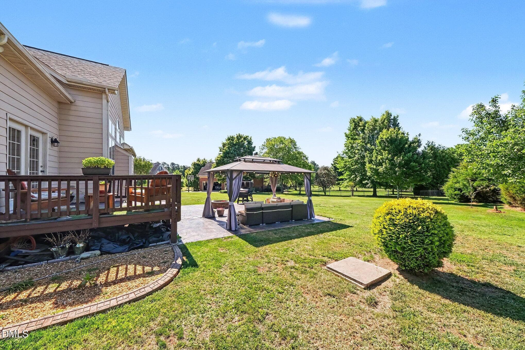 Back yard left - 4000 Banks Stone Drive, Raleigh, NC 27603, Raleigh