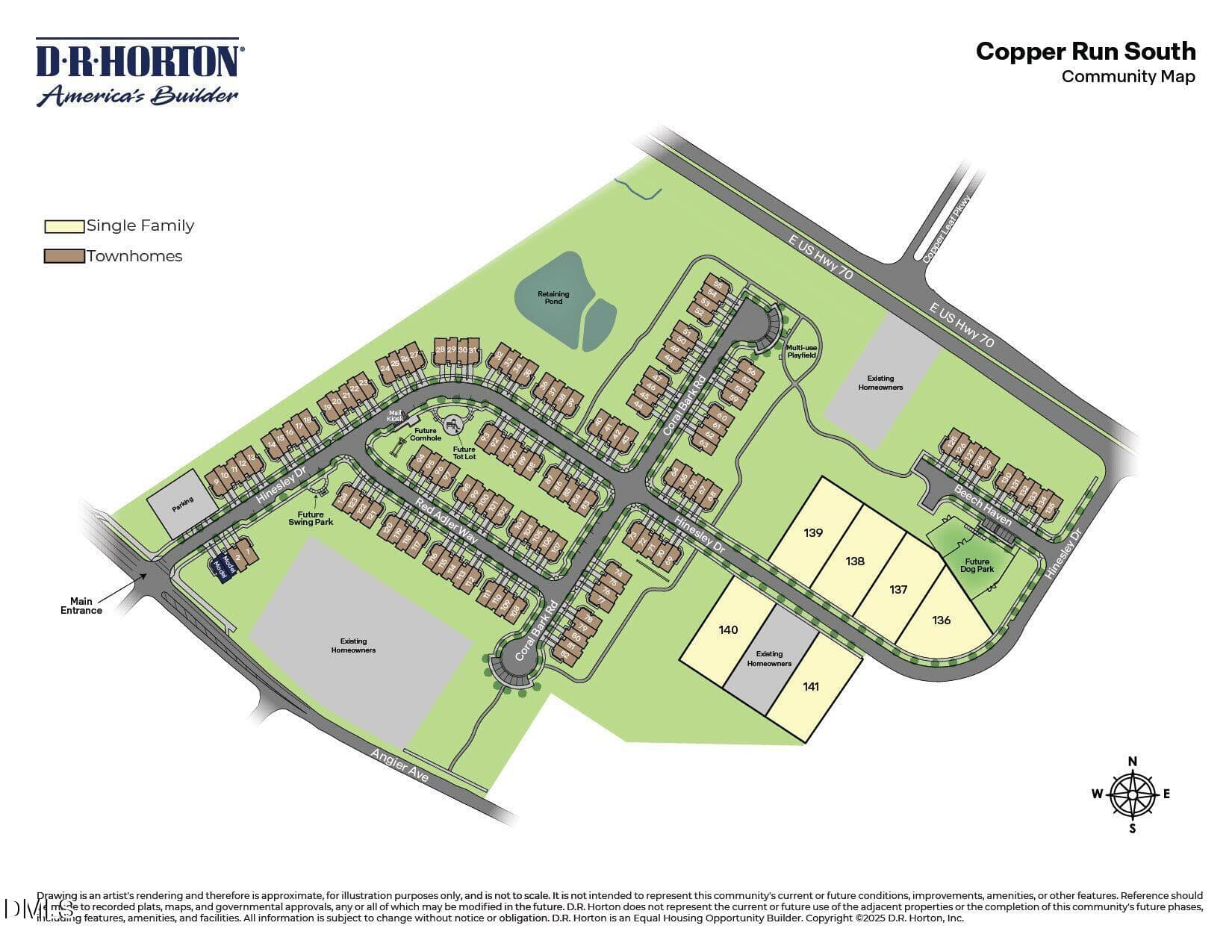 Copper Run South-Site Map - 1112 Coral Bark Road, Durham, NC 27703, Durham