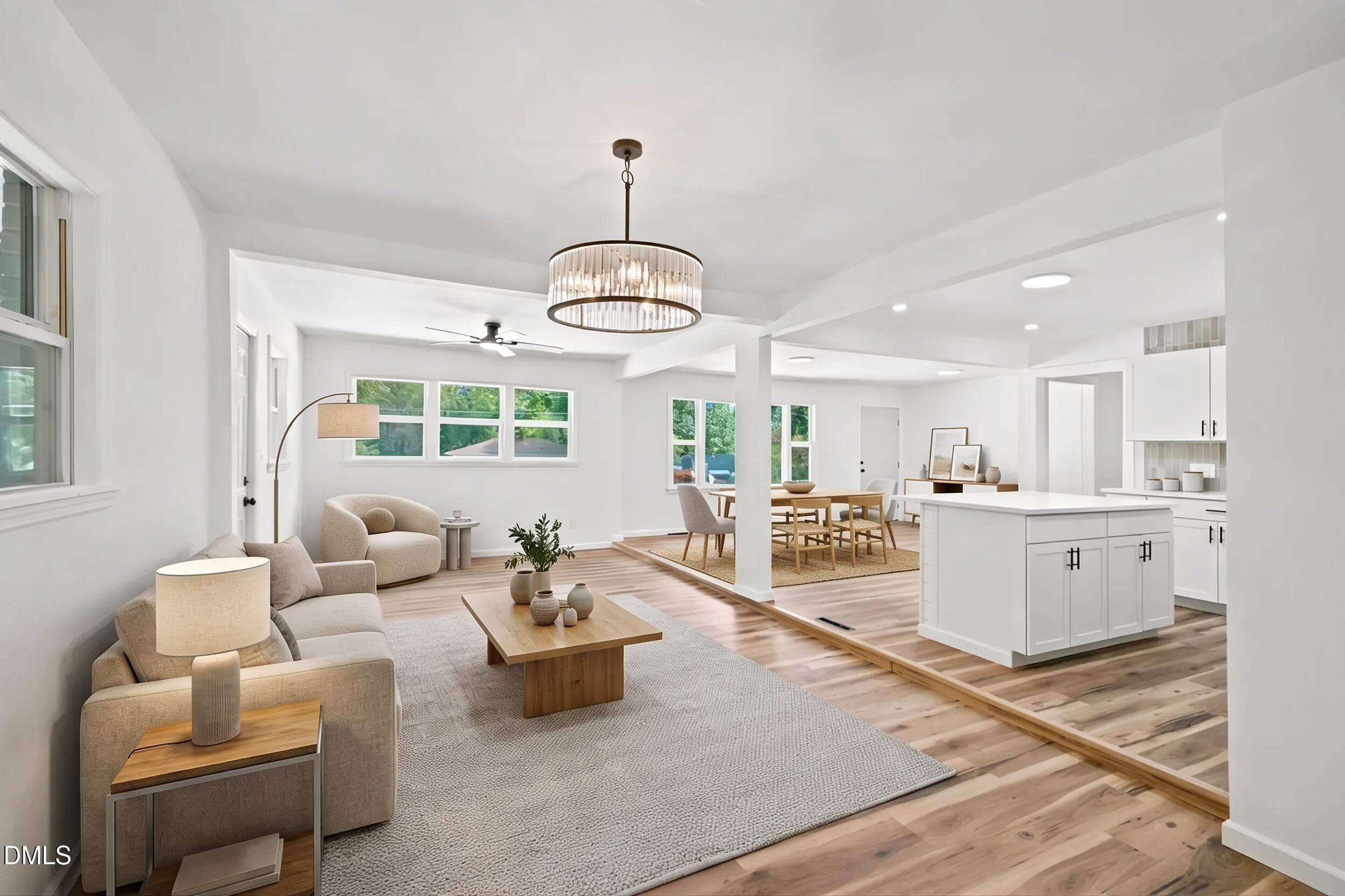Open Living/Dining - 1106 Cherry Drive, Durham, NC 27707, Durham