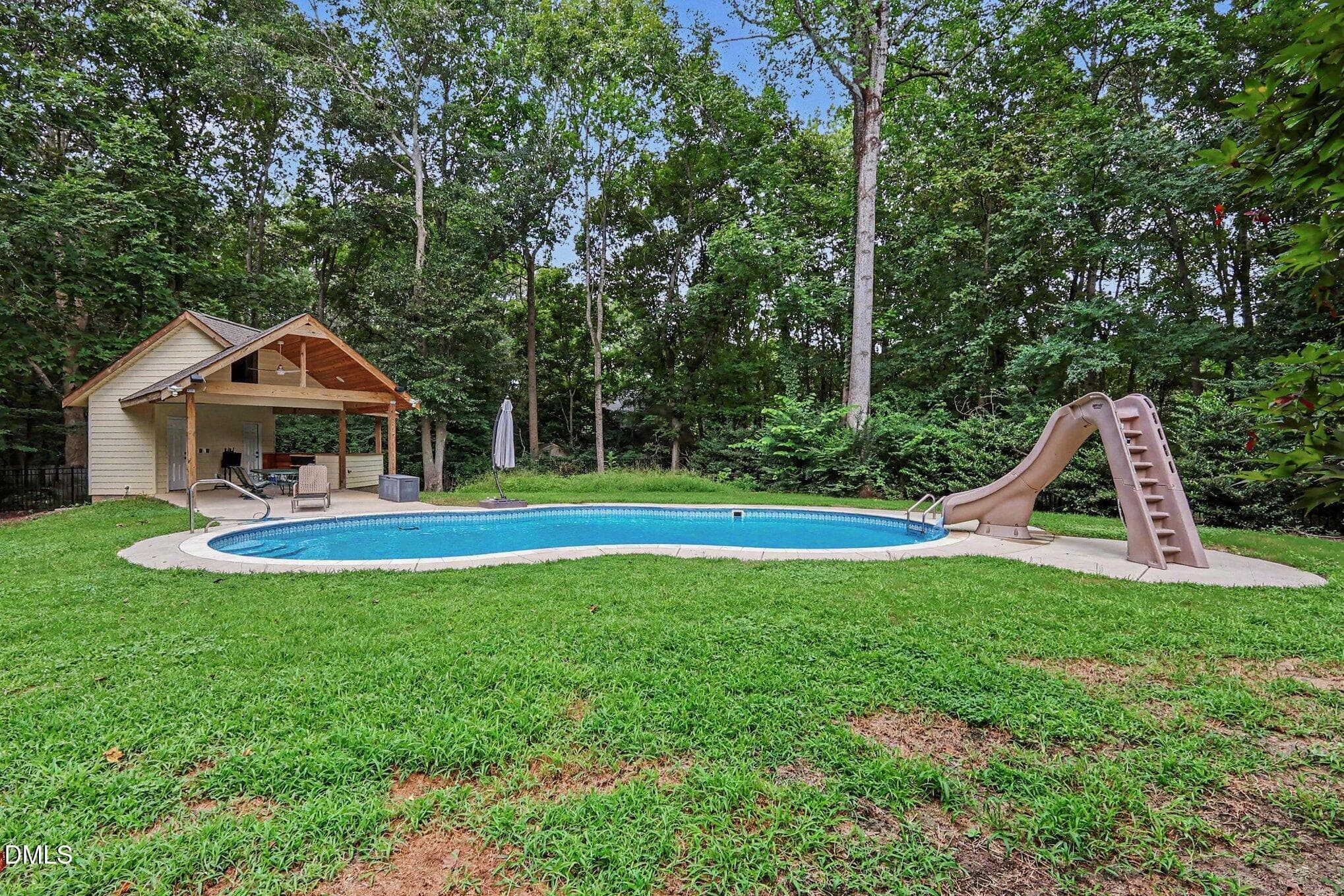 Unground Pool/Pool House - 4808 Stoneyoak Lane, Raleigh, NC 27610, Raleigh