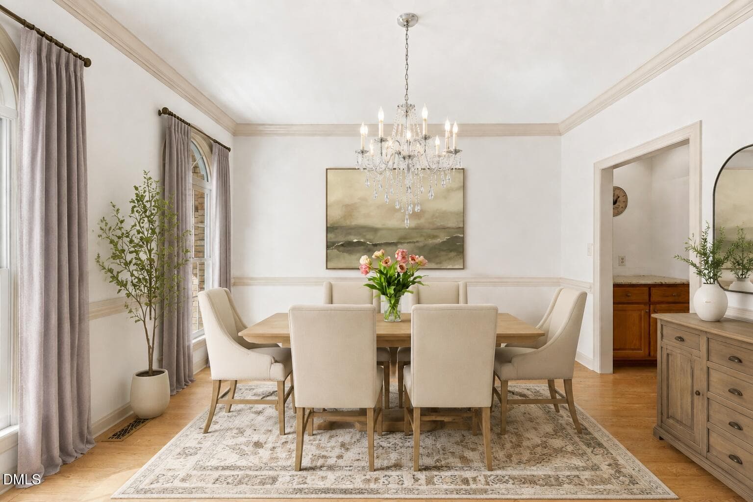 Dining reality staged - 2101 Waterwheel Road, Hurdle Mills, NC 27541