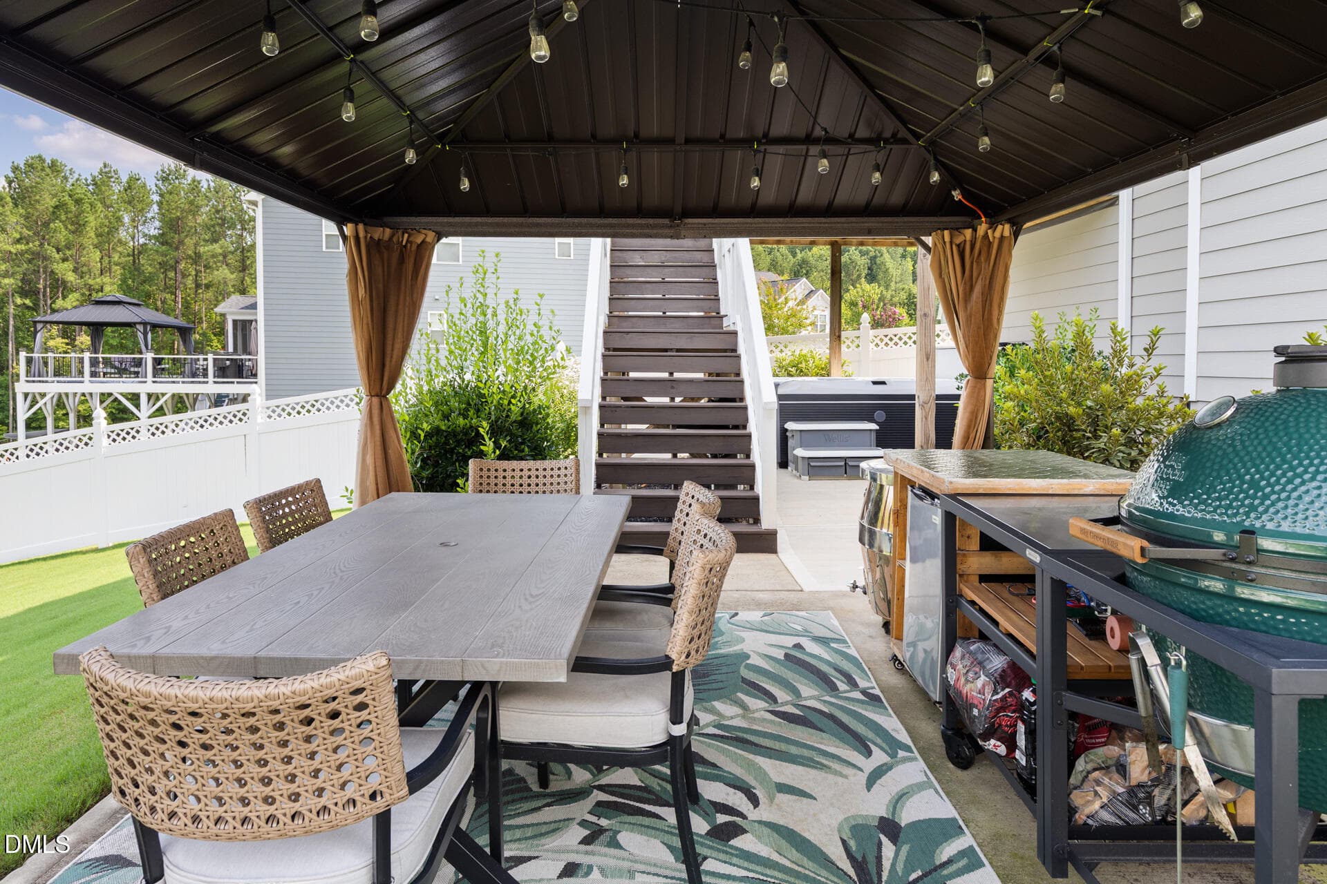 Gazebo for outdoor living - 169 Hidden Bluff Drive, Chapel Hill, NC 27517, Chapel Hill