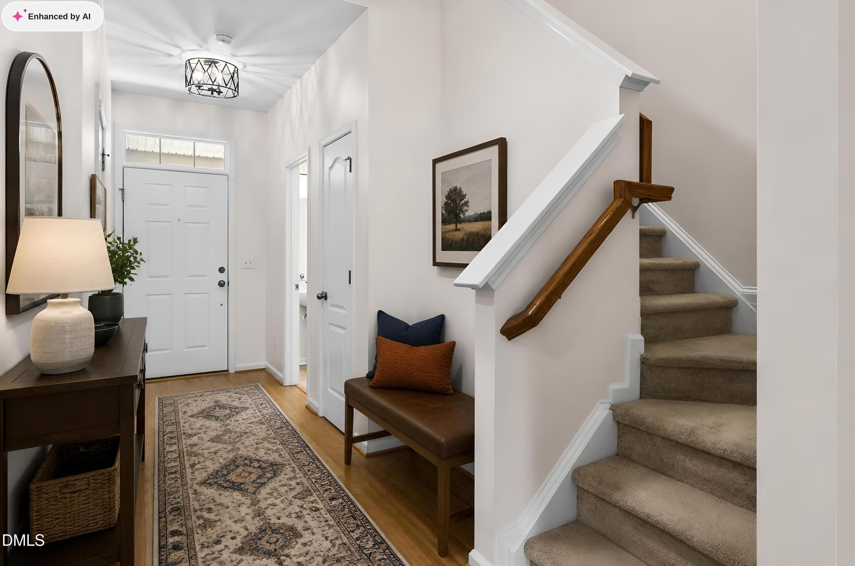 Virtually Staged Foyer - 529 Panorama Park Place, Cary, NC 27519, Cary