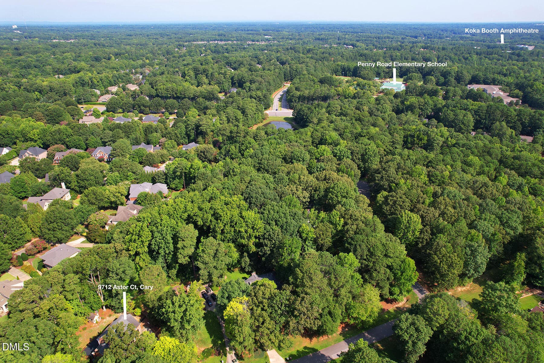 Aerial - 9712 Astor Court, Cary, NC 27518, Cary