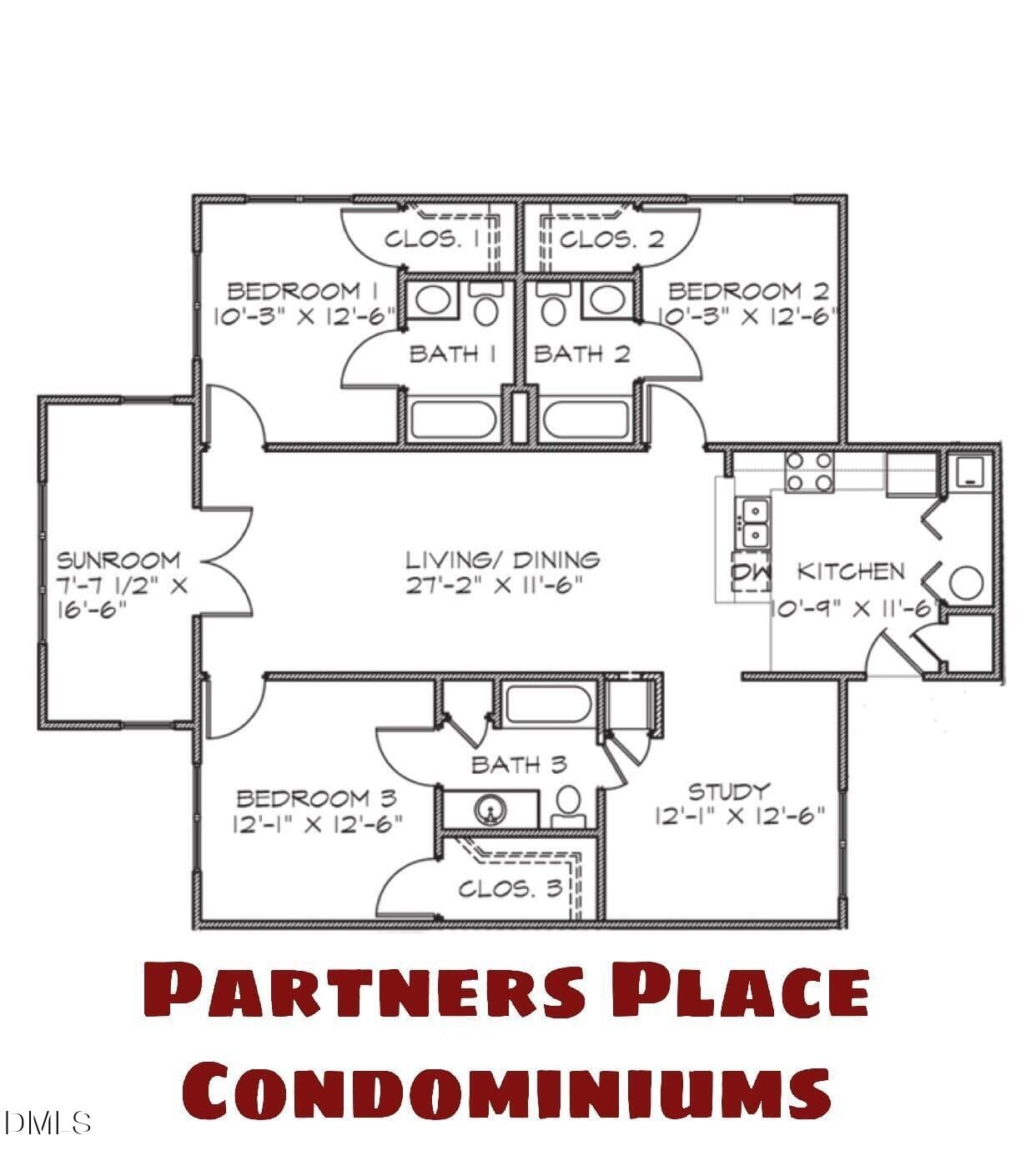 Floorplan - 102 Campus Walk Trail 301, Elon, NC 27244, Elon