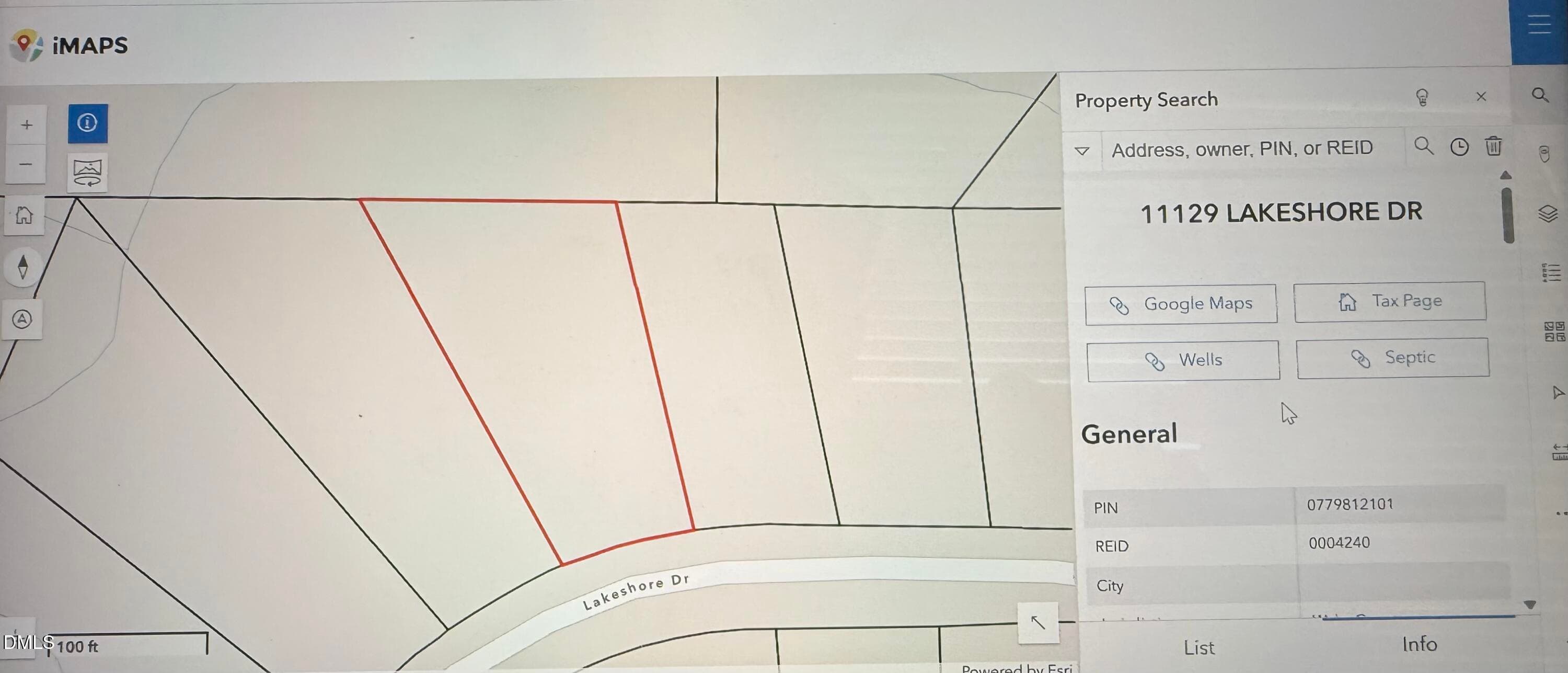 Lot lines - 11129 Lakeshore Drive, Raleigh, NC 27613, Raleigh