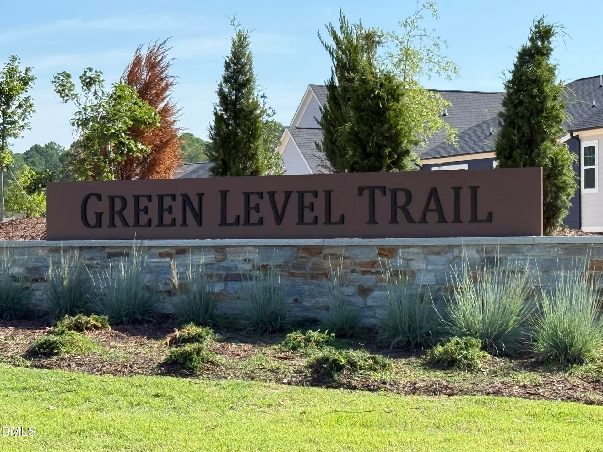 Green Level Trail Entrance Sign - 10043 Secluded Gdn Drive, Apex, NC 27523