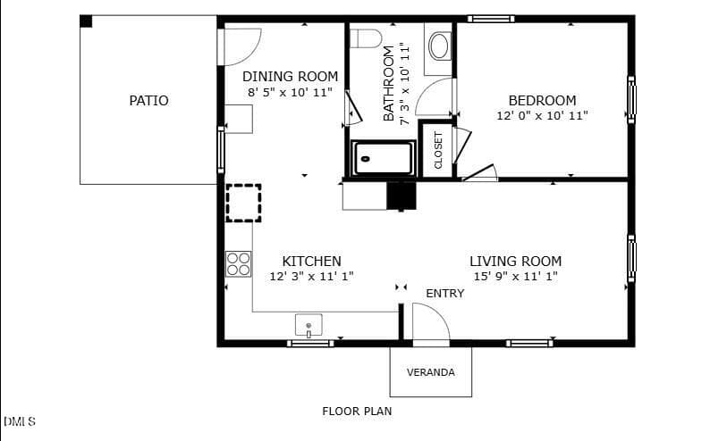 Baltic Floor plan - 2125 Baltic Avenue, Durham, NC 27707, Durham