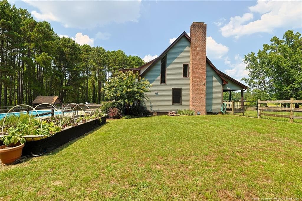 Left Side Yard - 641 Sunridge Drive, Cameron, NC 28326