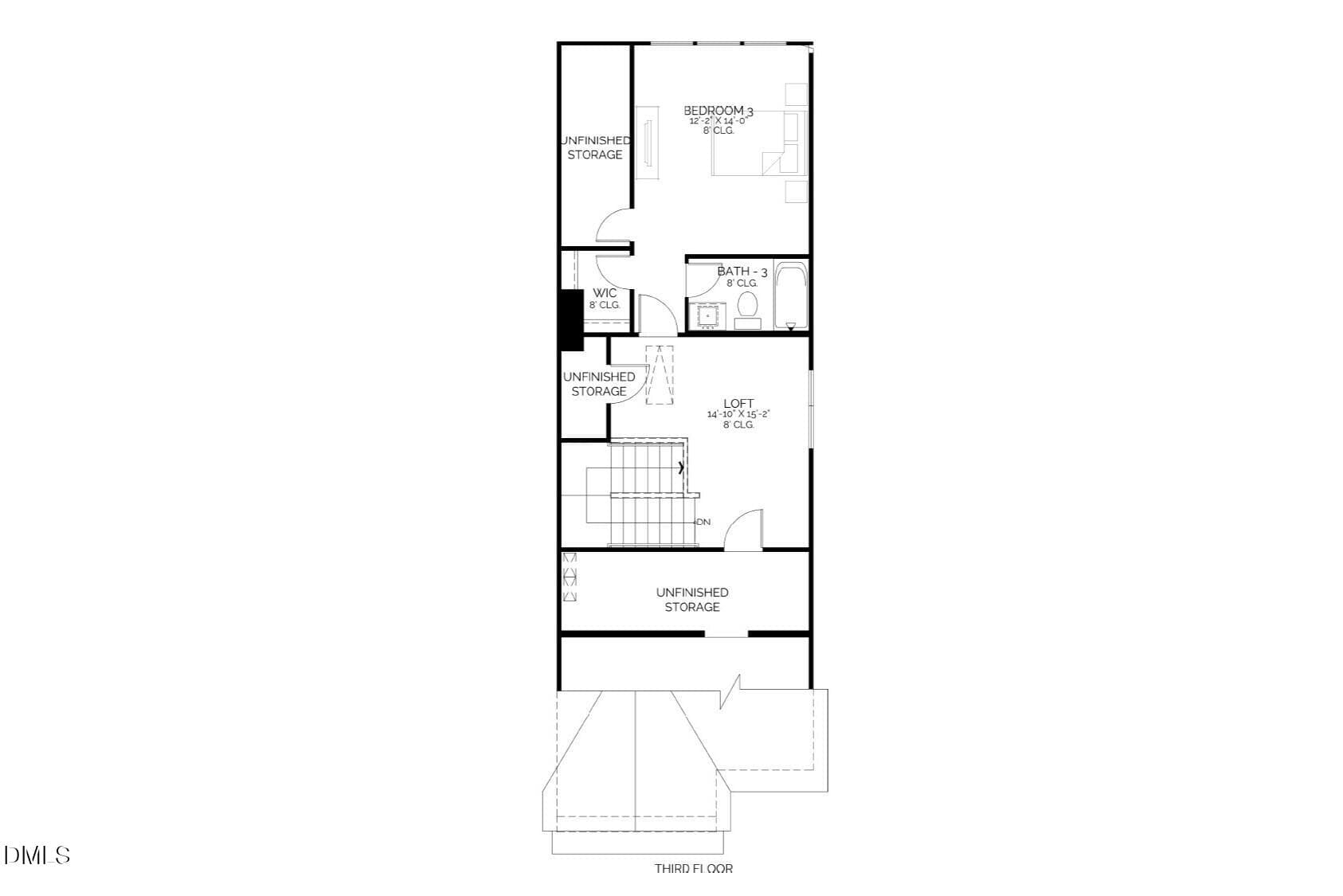3rd Floor - Weston End Unit Garage Left - 630 Cable Court, Apex, NC 27523