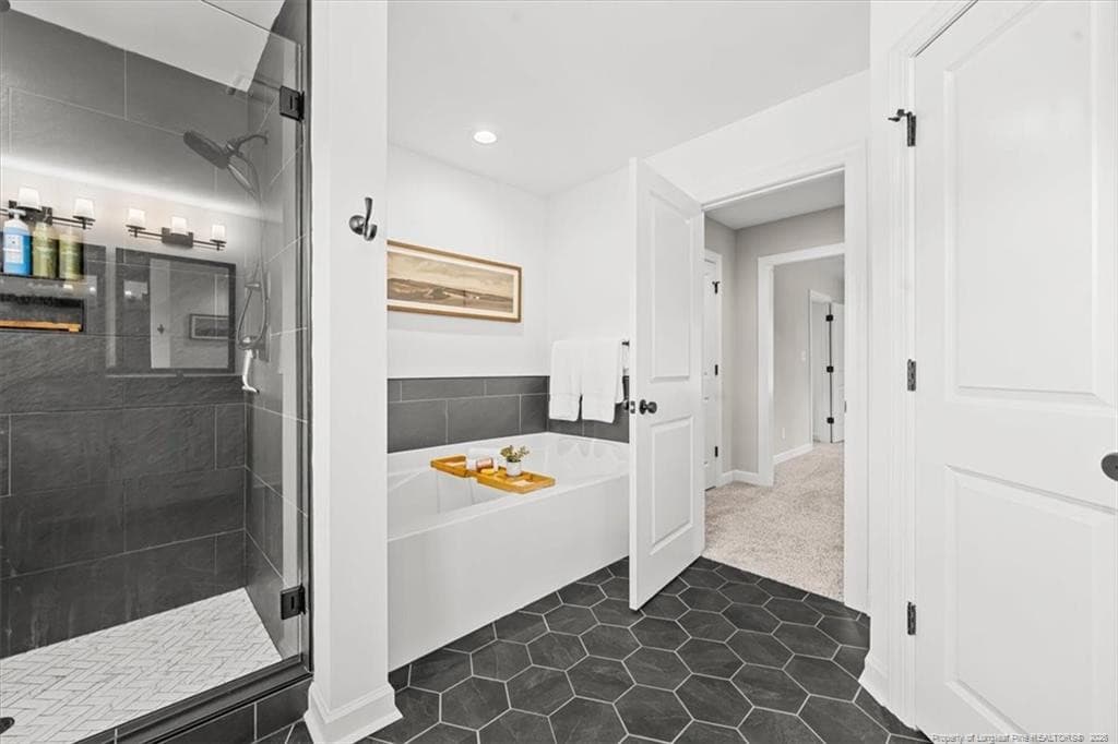 Beautiful Tile Work in the Primary - 123 Sears Drive, Cameron, NC 28326