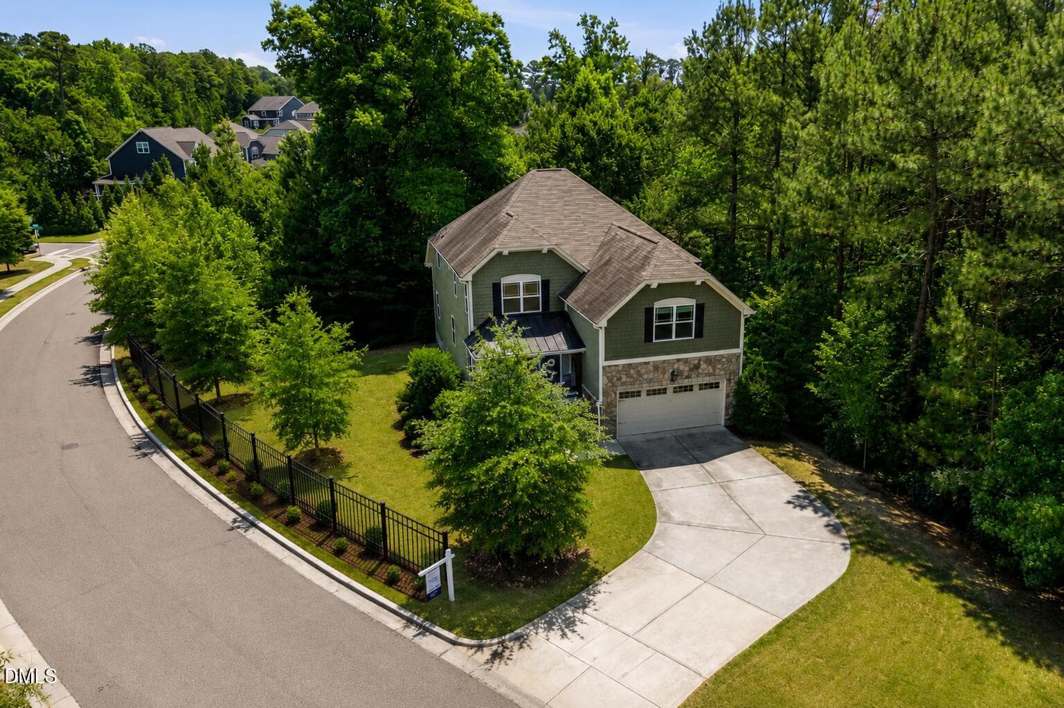 Drone (Fence Rendering) - 3428 Lily Orchard Way, Apex, NC 27539