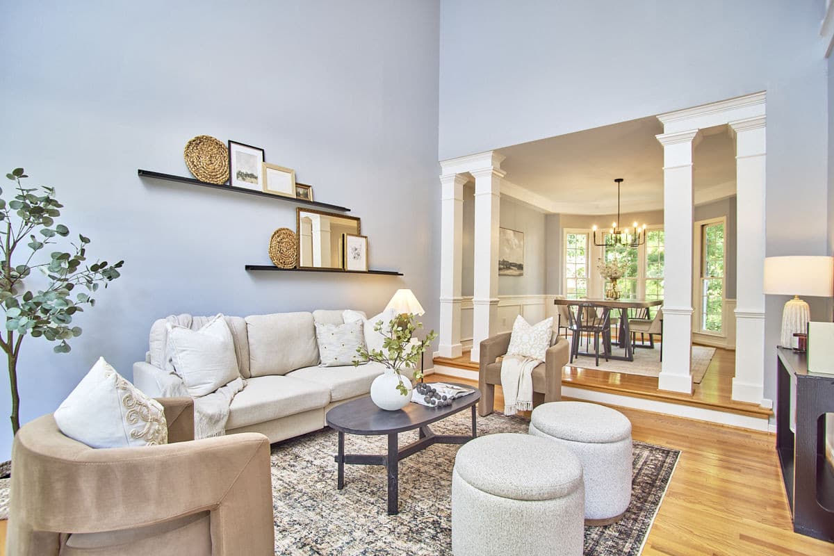 Living Room - 4000 Kettering Drive, Durham, NC 27713, Durham