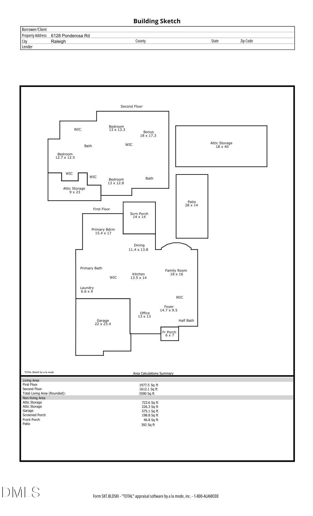Floor Plan.pdf (2) - 6128 Ponderosa Road, Raleigh, NC 27612, Raleigh