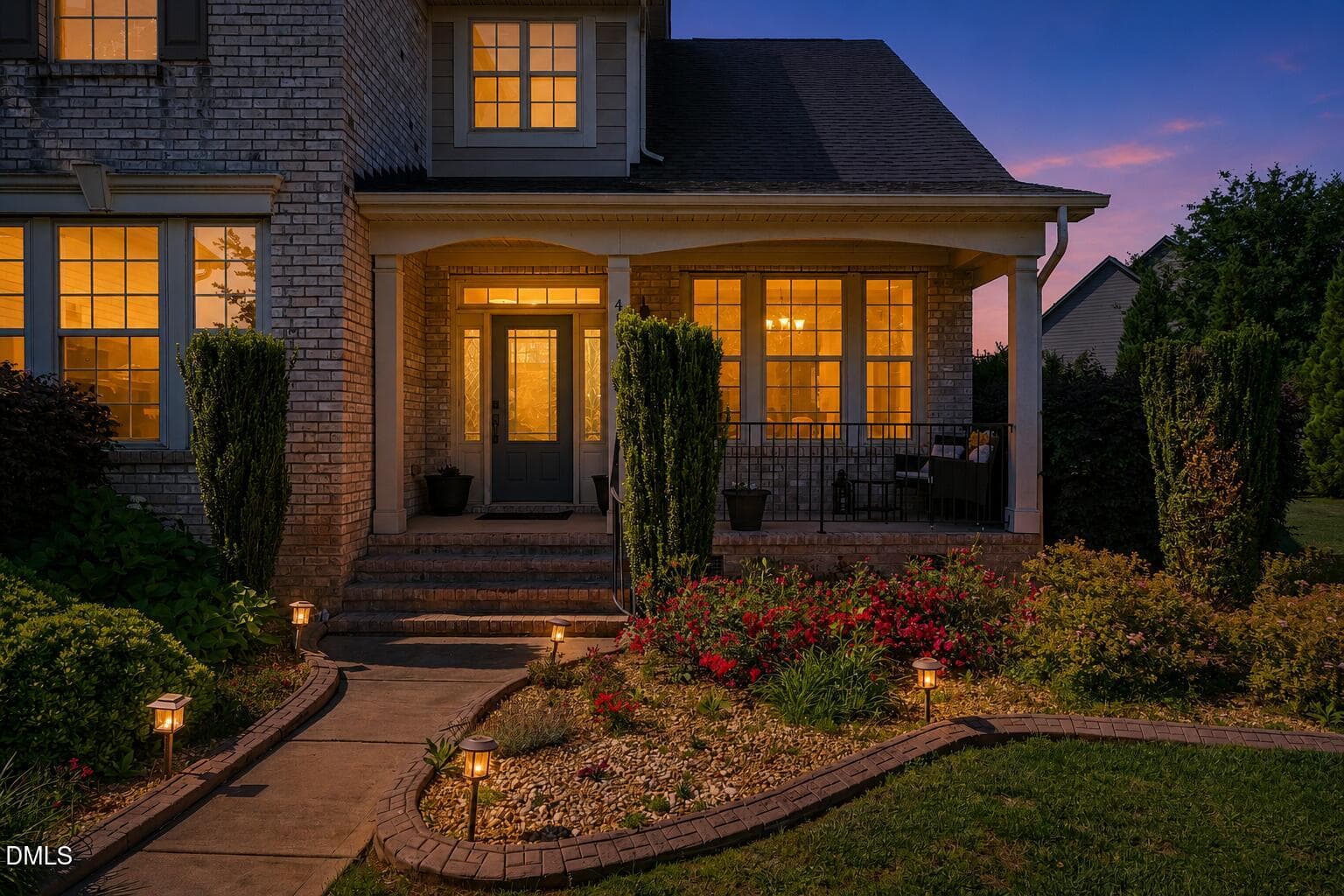Porch-Twilight - 4000 Banks Stone Drive, Raleigh, NC 27603, Raleigh
