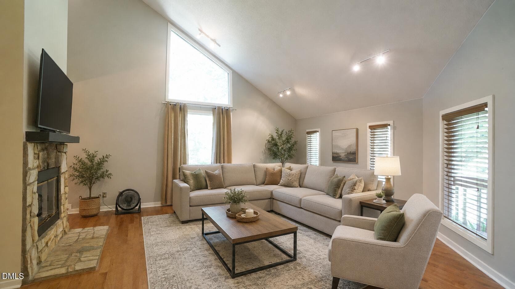 Virtually Staged Family Room - 818 Lake Forest Drive, Raleigh, NC 27615, Raleigh