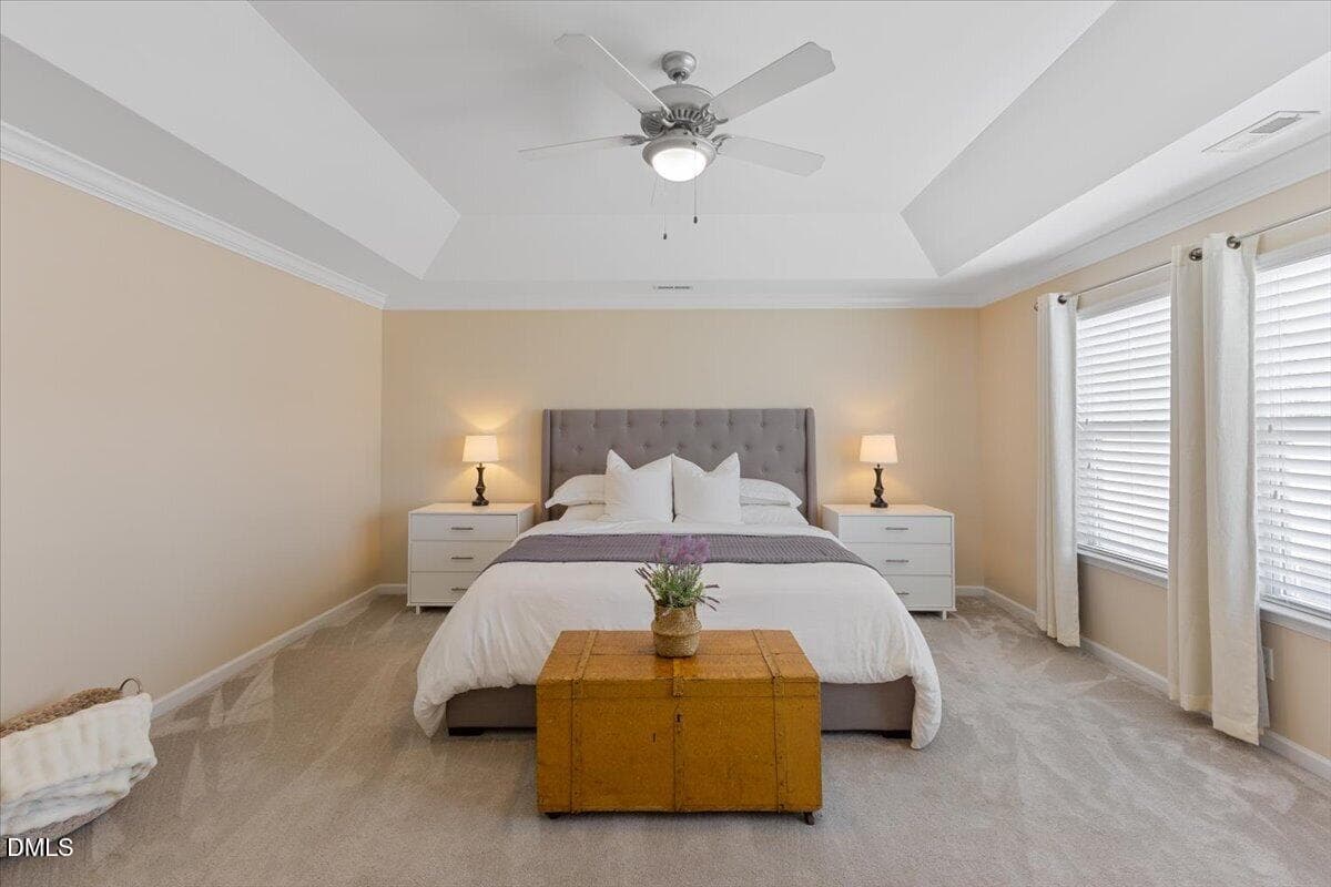Primary bedroom - 819 Lake Artesia Lane, Fuquay Varina, NC 27526