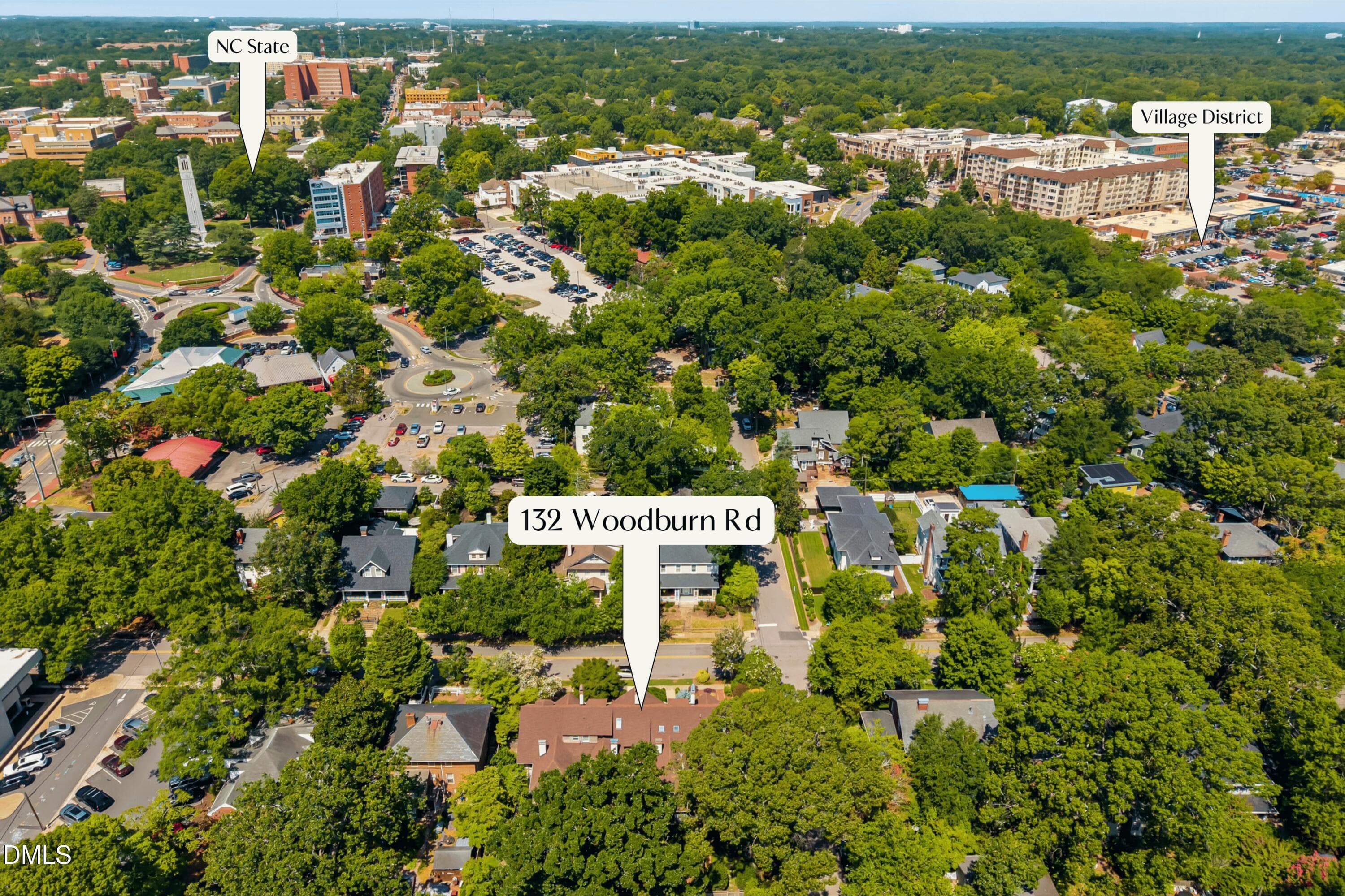 53 - Drone - NC State Village District - 132 Woodburn Road, Raleigh, NC 27605, Raleigh