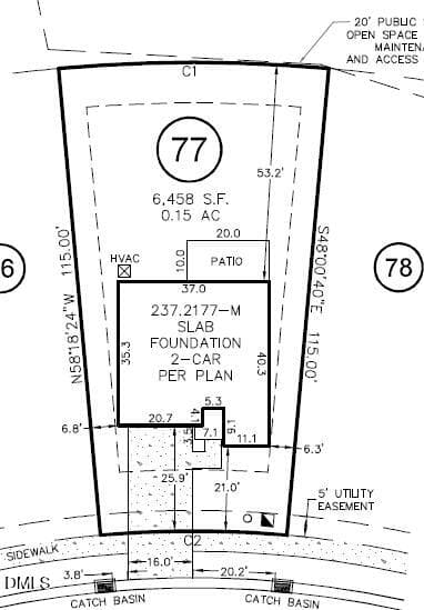 Plot Plan - 480 Purple Aster Street, Youngsville, NC 27596, Youngsville