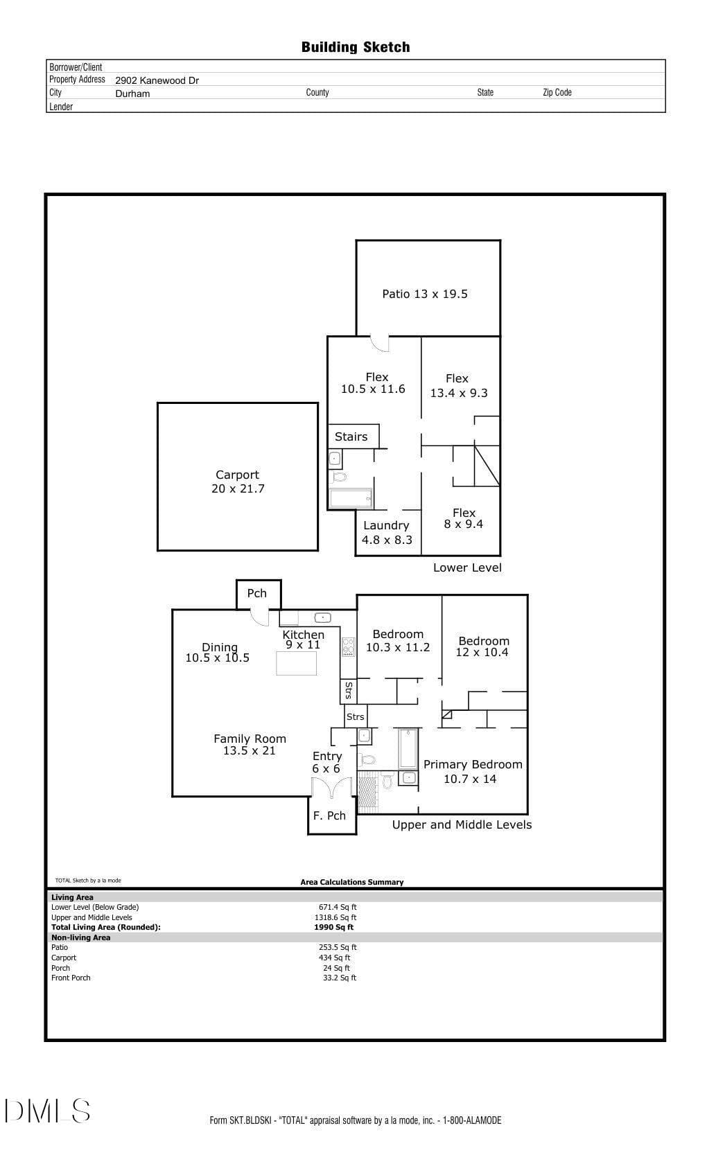 Floor Plan - 2902 Kanewood Drive, Durham, NC 27707, Durham