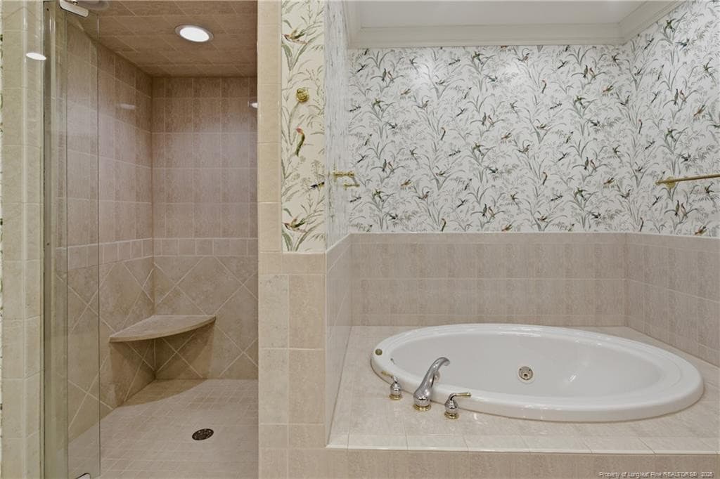 Walk in shower and Separate tub - 2718 Skye Drive, Fayetteville, NC 28303, Fayetteville