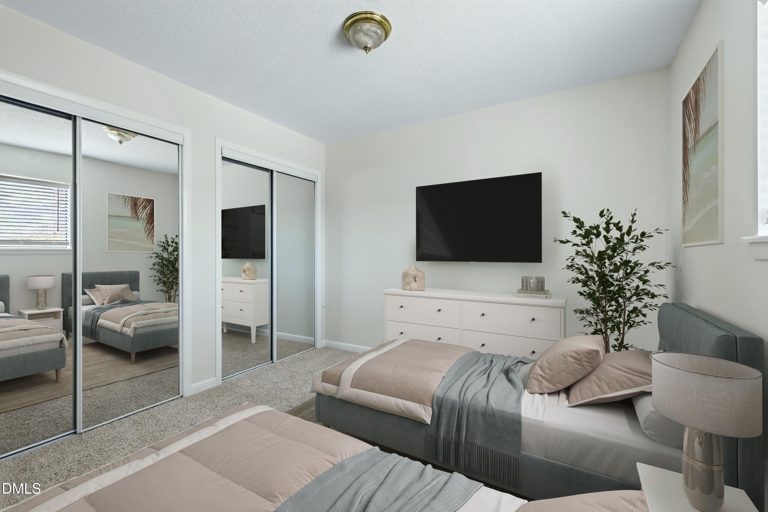 5823 staged secondary bedroom 3 - 5823 Shady Grove Circle, Raleigh, NC 27609, Raleigh