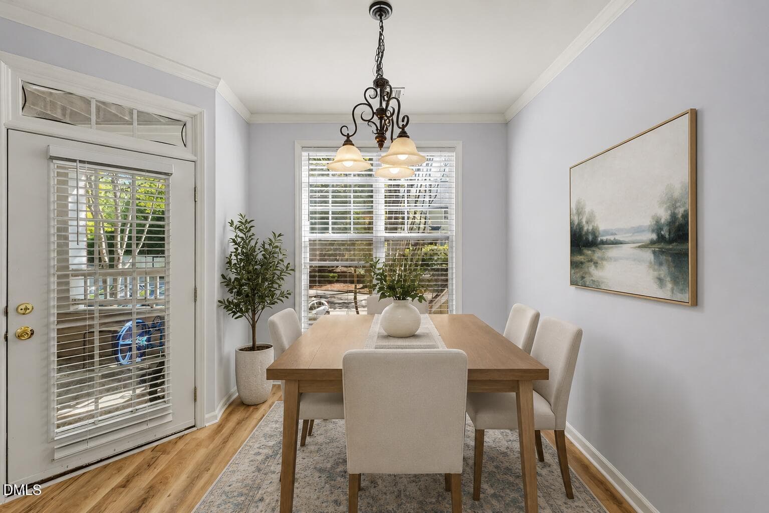 Dining room staged - 8221 Allyns Landing Way 204, Raleigh, NC 27615, Raleigh