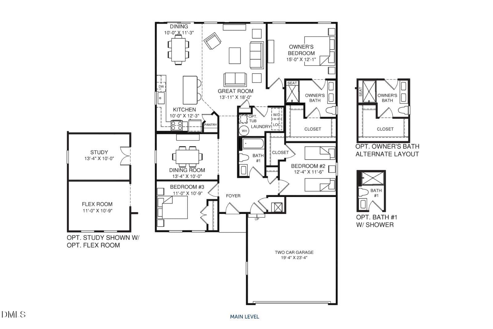 2 Dominica Spring Floorplan - 89 Arendell Court, Fuquay Varina, NC 27526