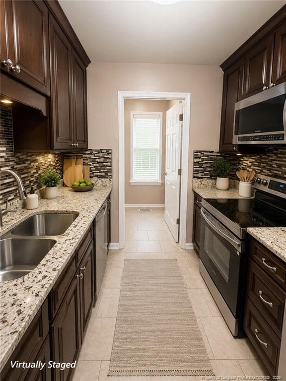 kitchen virtually staged - 99 Andrew Boulevard, Selma, NC 27576