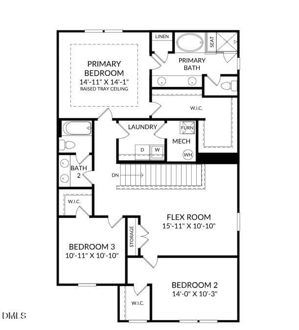 Upstairs Tyndall C Lot 84 - 123 King Tucks Way, Four Oaks, NC 27524, Four Oaks
