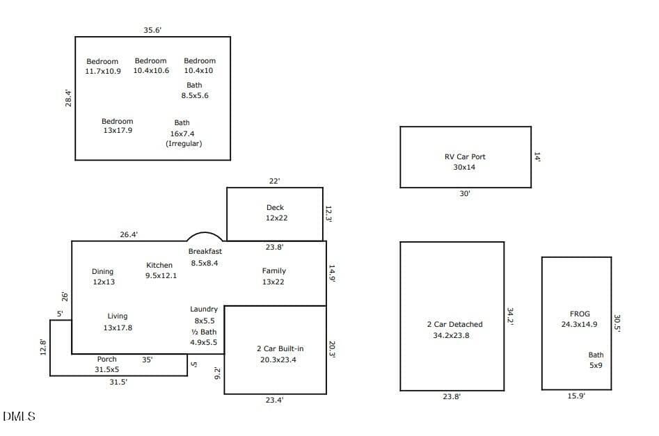 Floor plan - 501 Great Smokey Mountain Drive, Mebane, NC 27302, Mebane