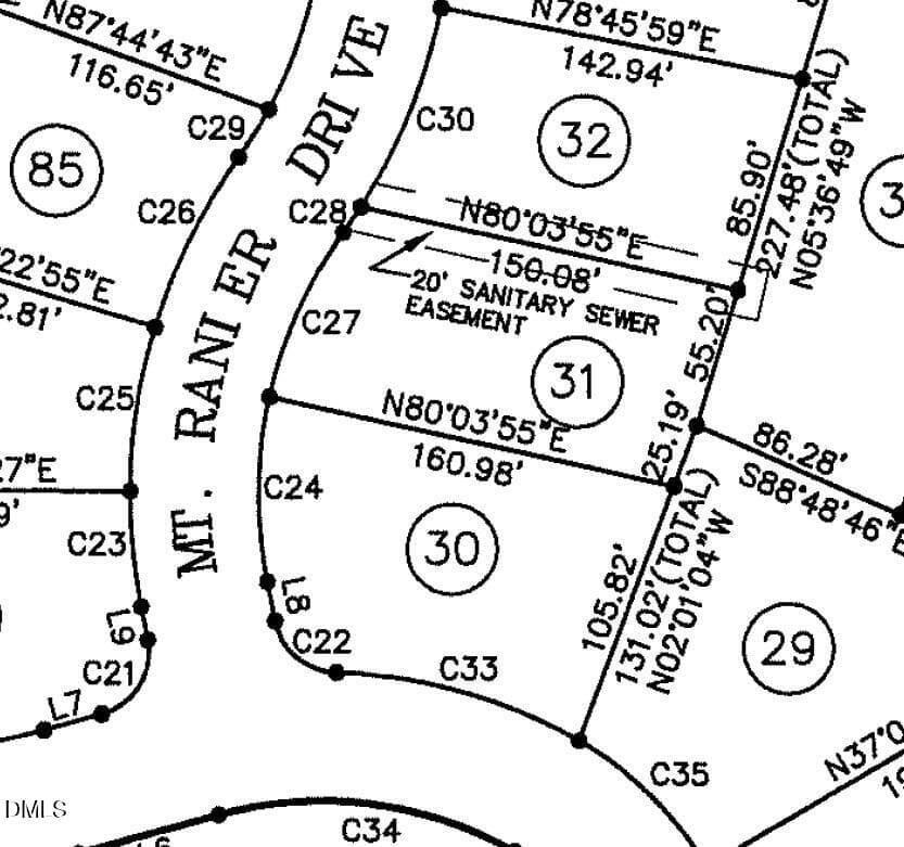 Plat - 501 Great Smokey Mountain Drive, Mebane, NC 27302, Mebane