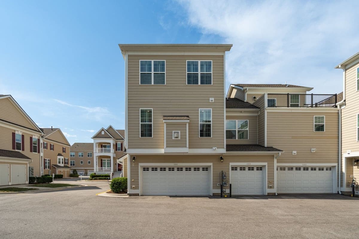 Backside Garage2.jpg - 10530 Sablewood Drive 101, Raleigh, NC 27617, Raleigh
