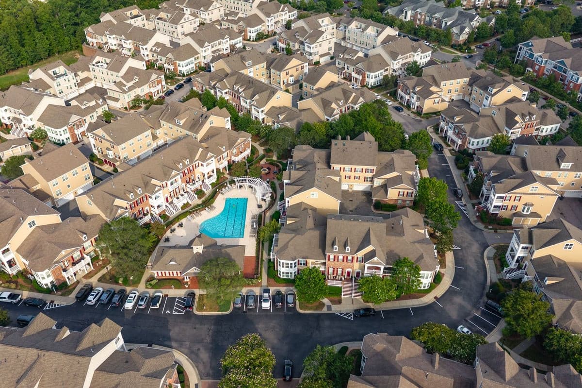 Pool to home.jpg - 10530 Sablewood Drive 101, Raleigh, NC 27617, Raleigh