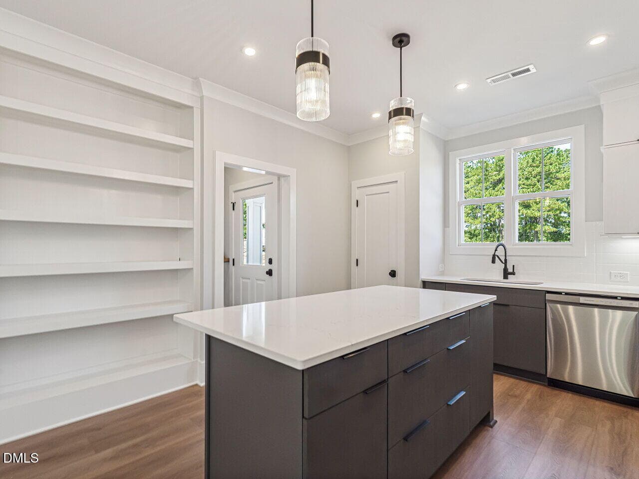 lot 5 kitchen island-shelving - 1337 Courtland Drive, Raleigh, NC 27604, Raleigh