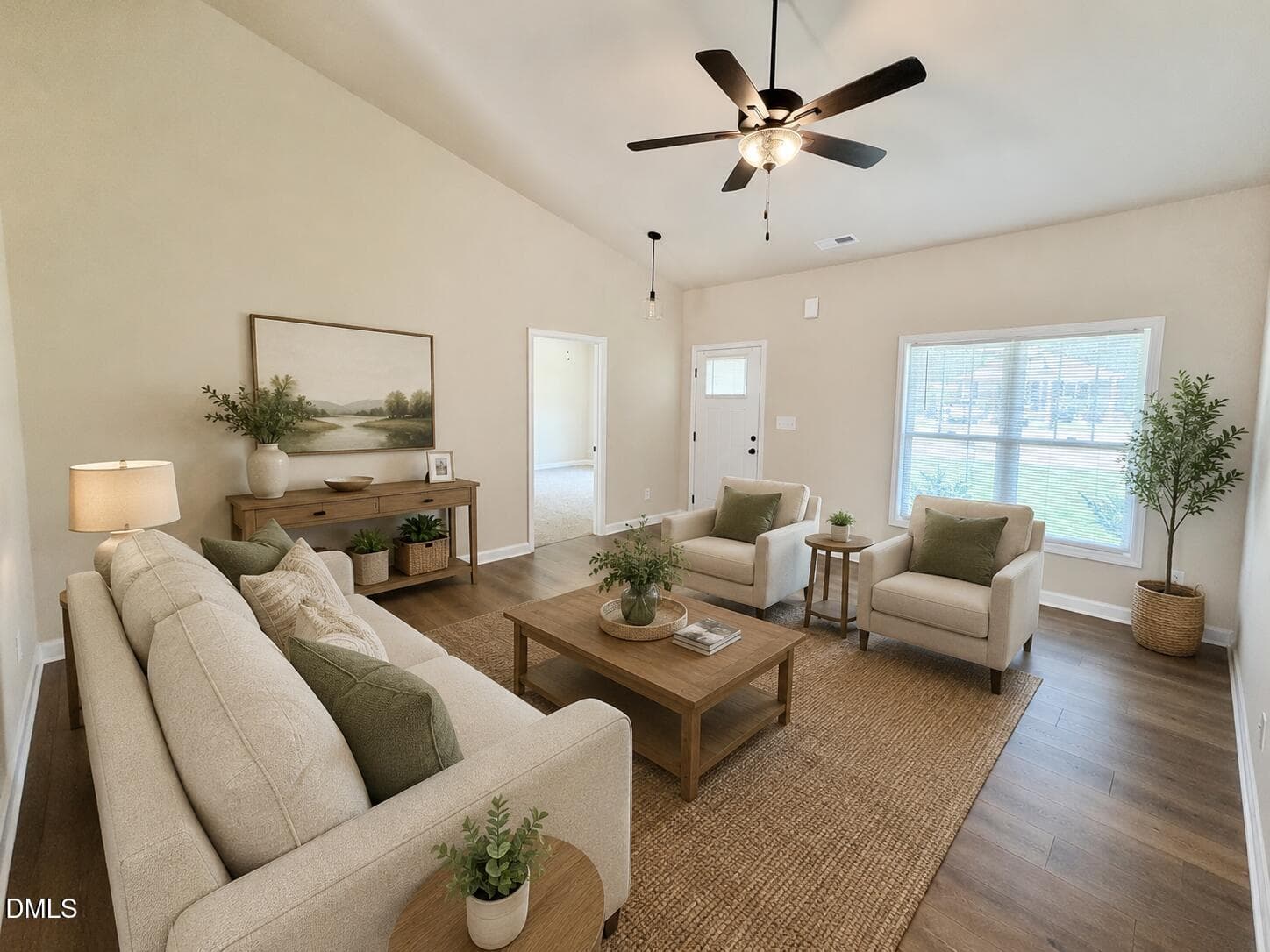 Staged Living room - 404 S Eastwood Drive, Benson, NC 27504, Benson