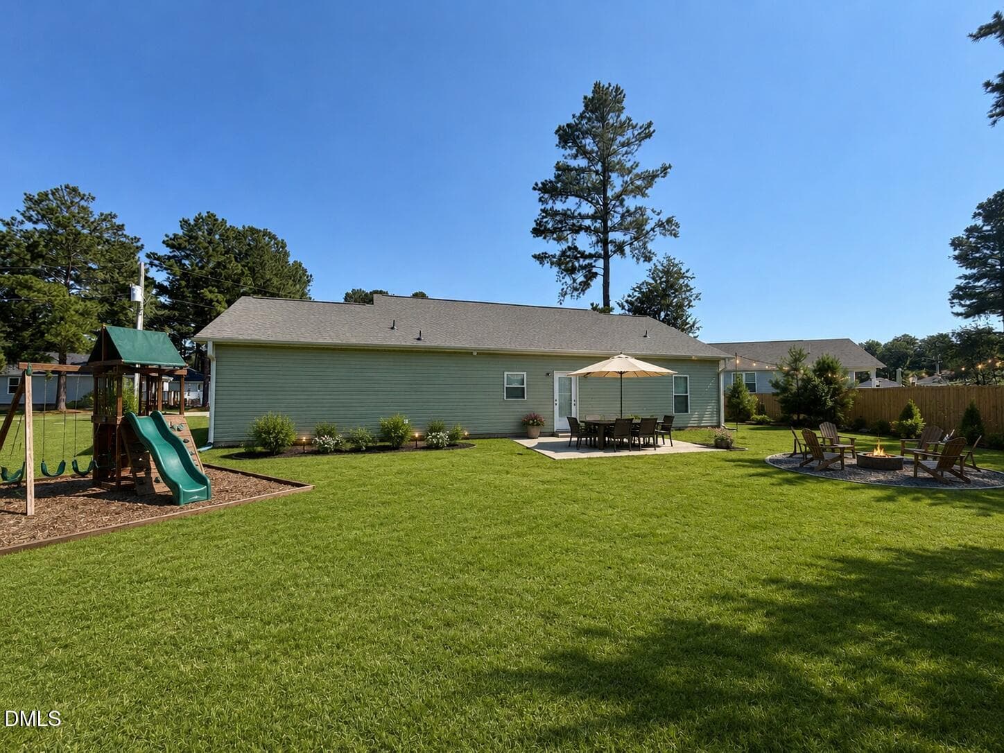 Staged Backyard - 404 S Eastwood Drive, Benson, NC 27504, Benson