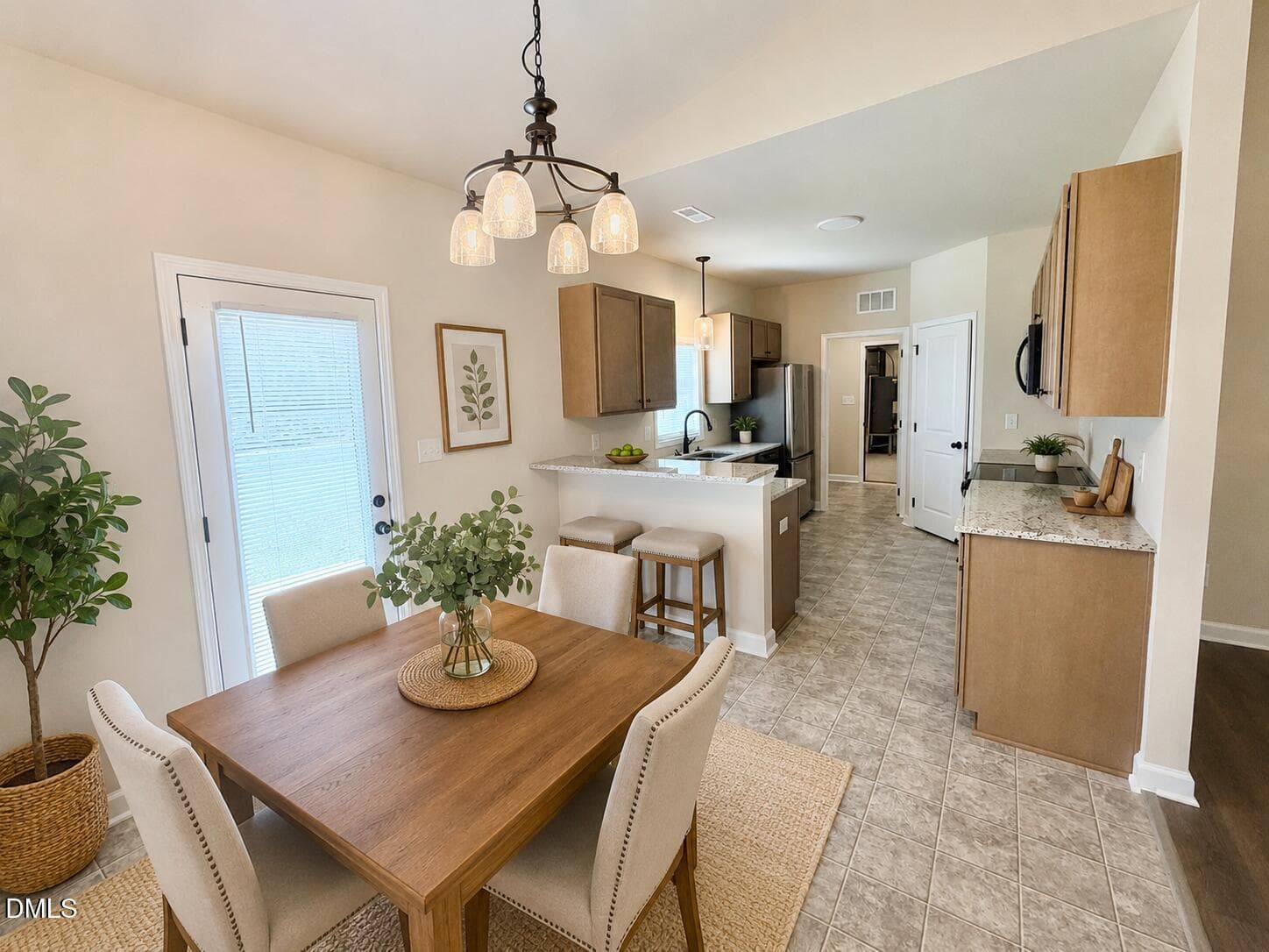 Staged Dining room/kitchen - 404 S Eastwood Drive, Benson, NC 27504, Benson