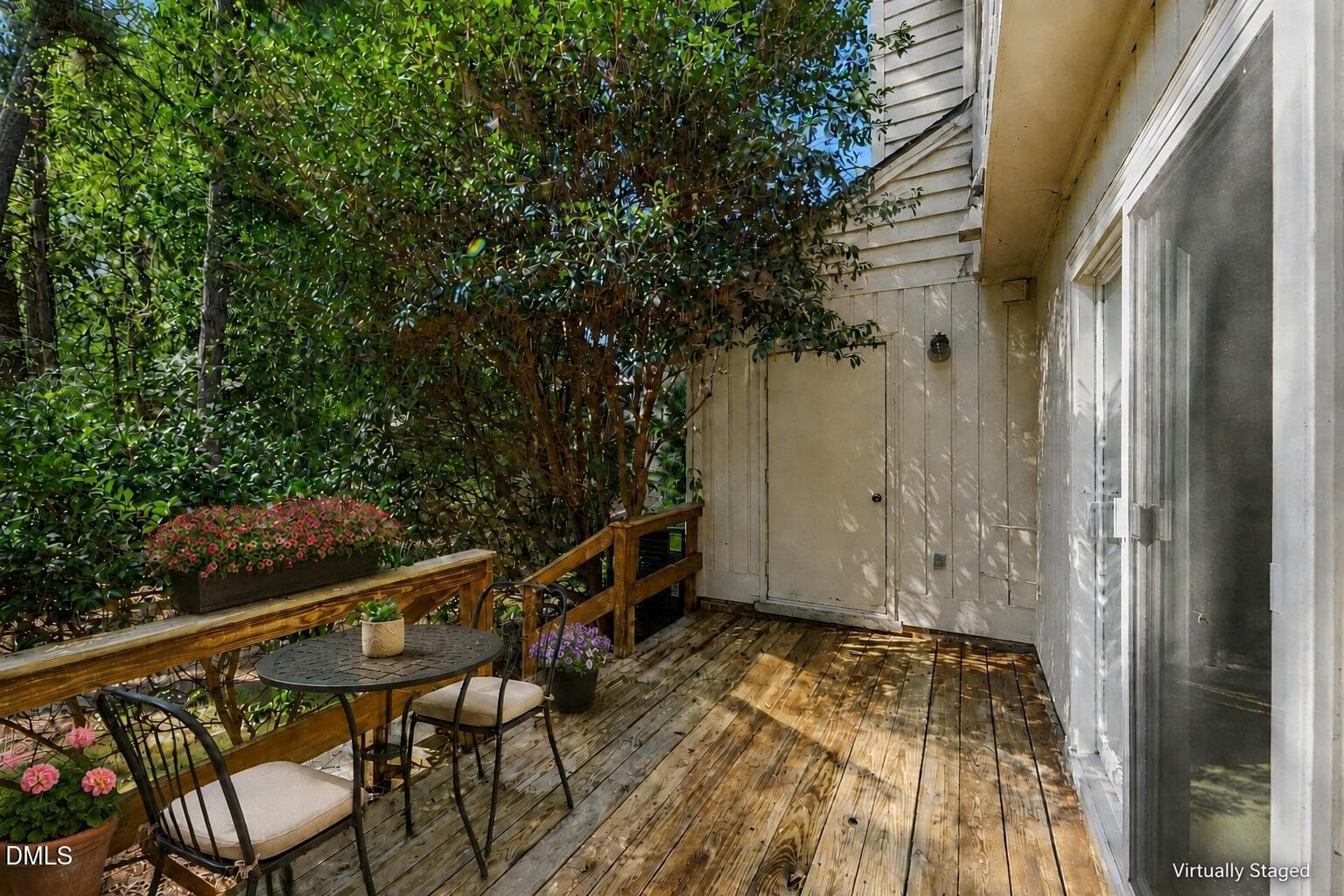 33 Deck virtually staged - 109 Mossbark Lane, Chapel Hill, NC 27514