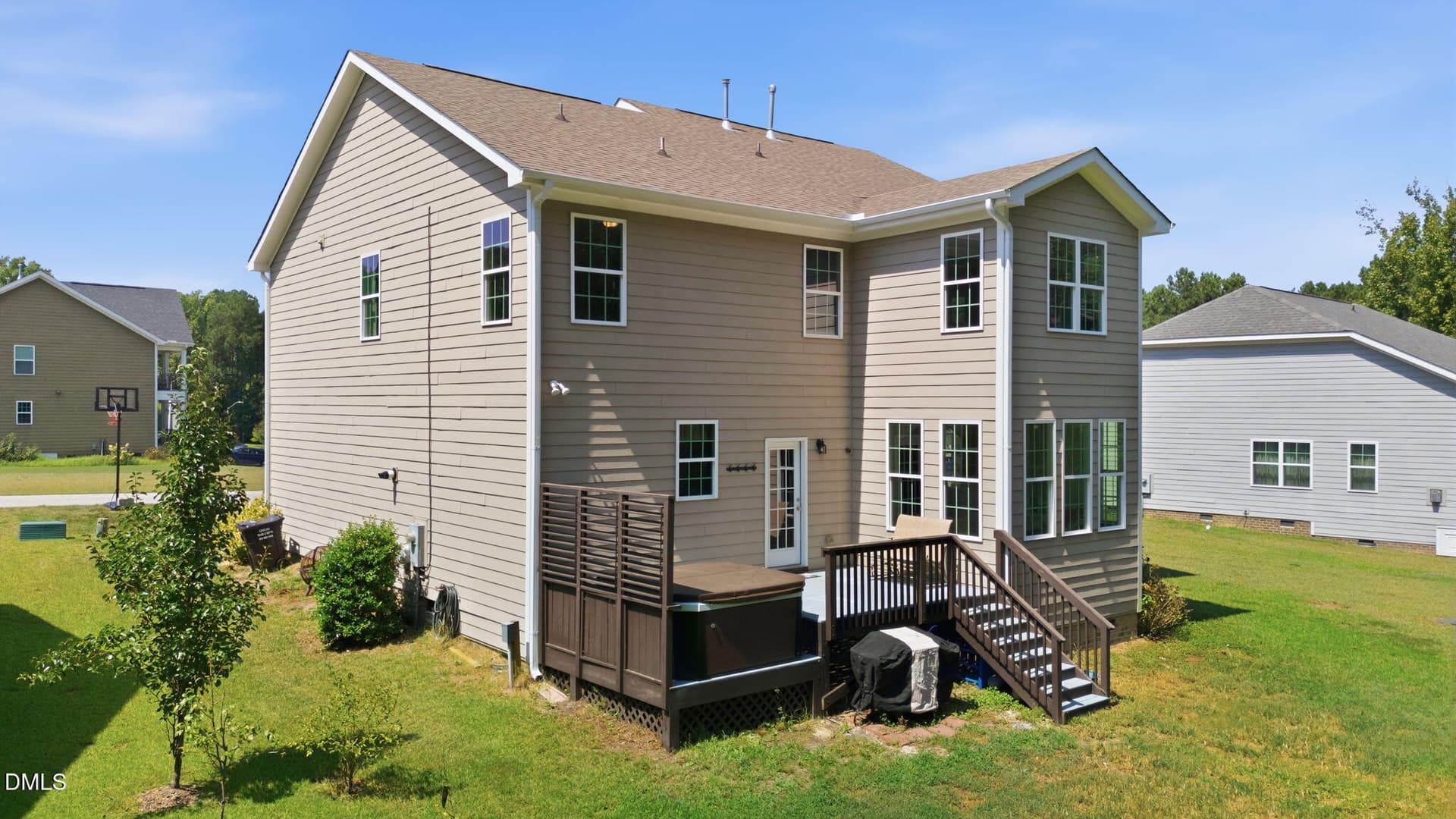 54-back-of-home - 8109 Fieldcrest Lane, Fuquay Varina, NC 27526