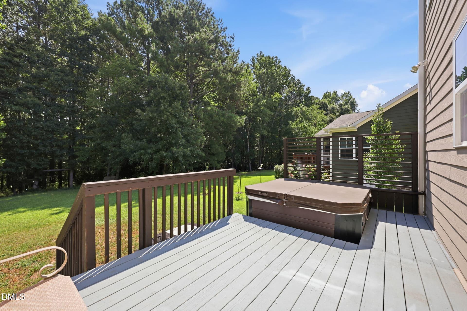 56-back-deck-hot-tub - 8109 Fieldcrest Lane, Fuquay Varina, NC 27526
