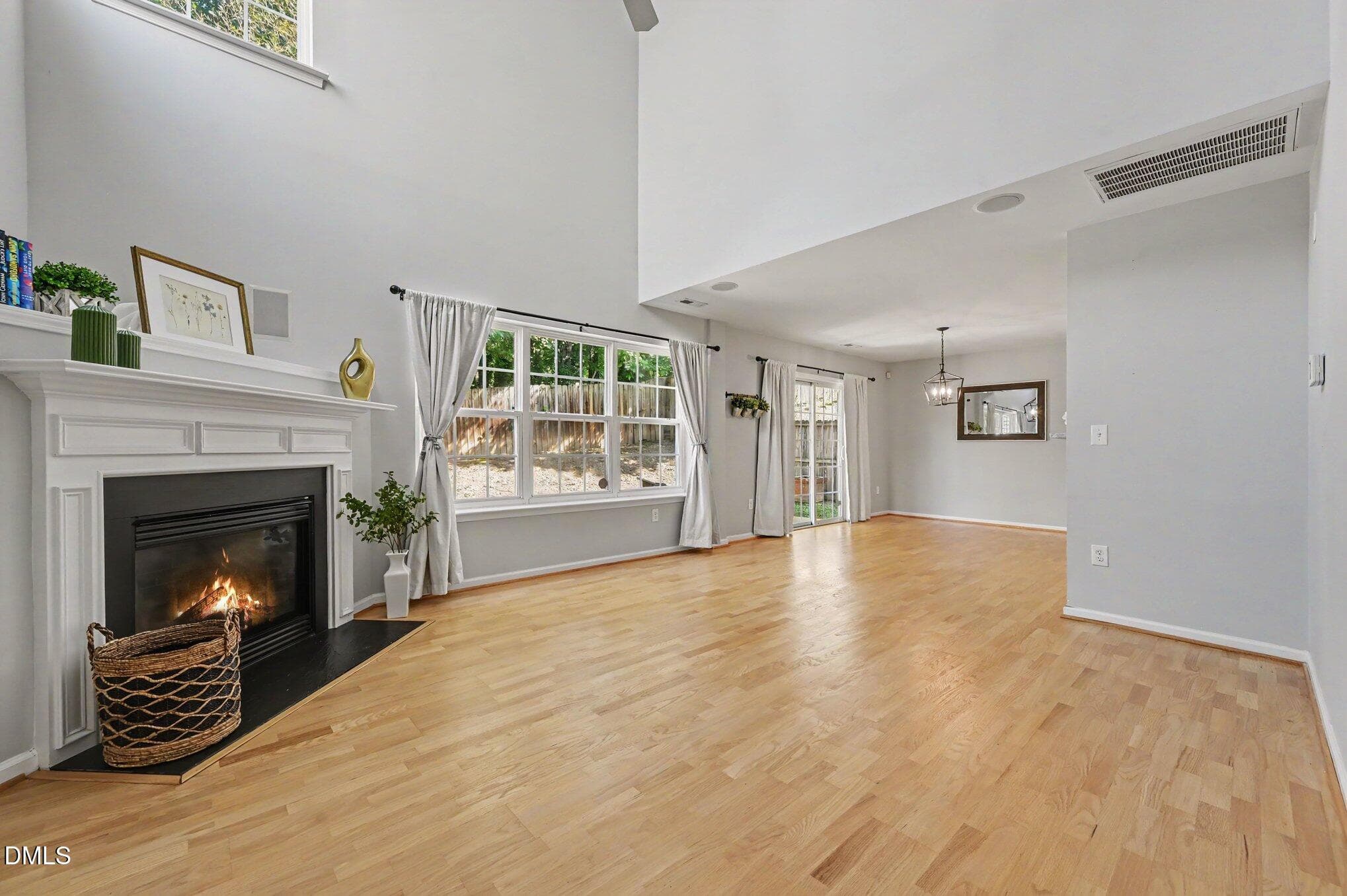 fmily room to dining - 1207 Orchard Oriole Lane, Durham, NC 27713, Durham
