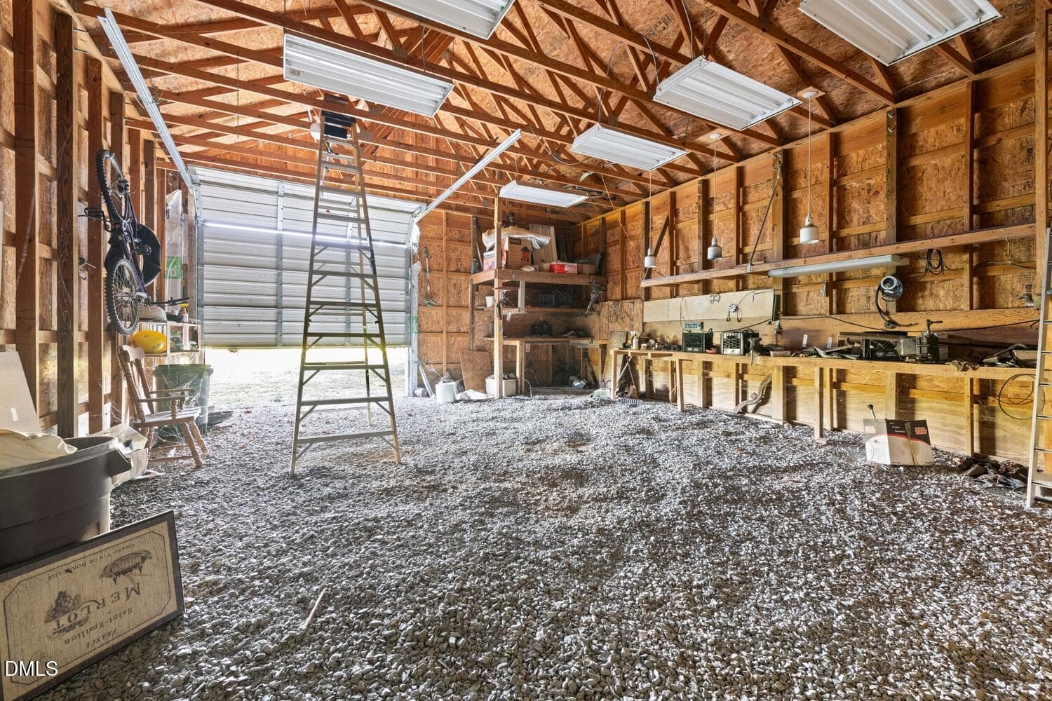 garage inside - 54 Zacks Road, Hurdle Mills, NC 27541