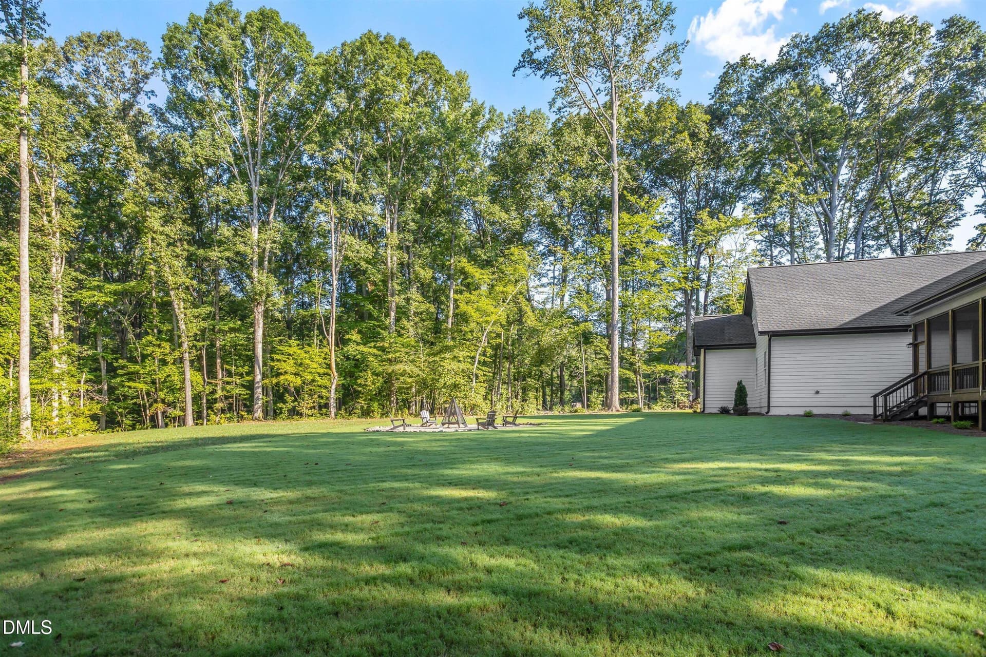 Spacious back yard - 160 Roberson Creek Road, Pittsboro, NC 27312