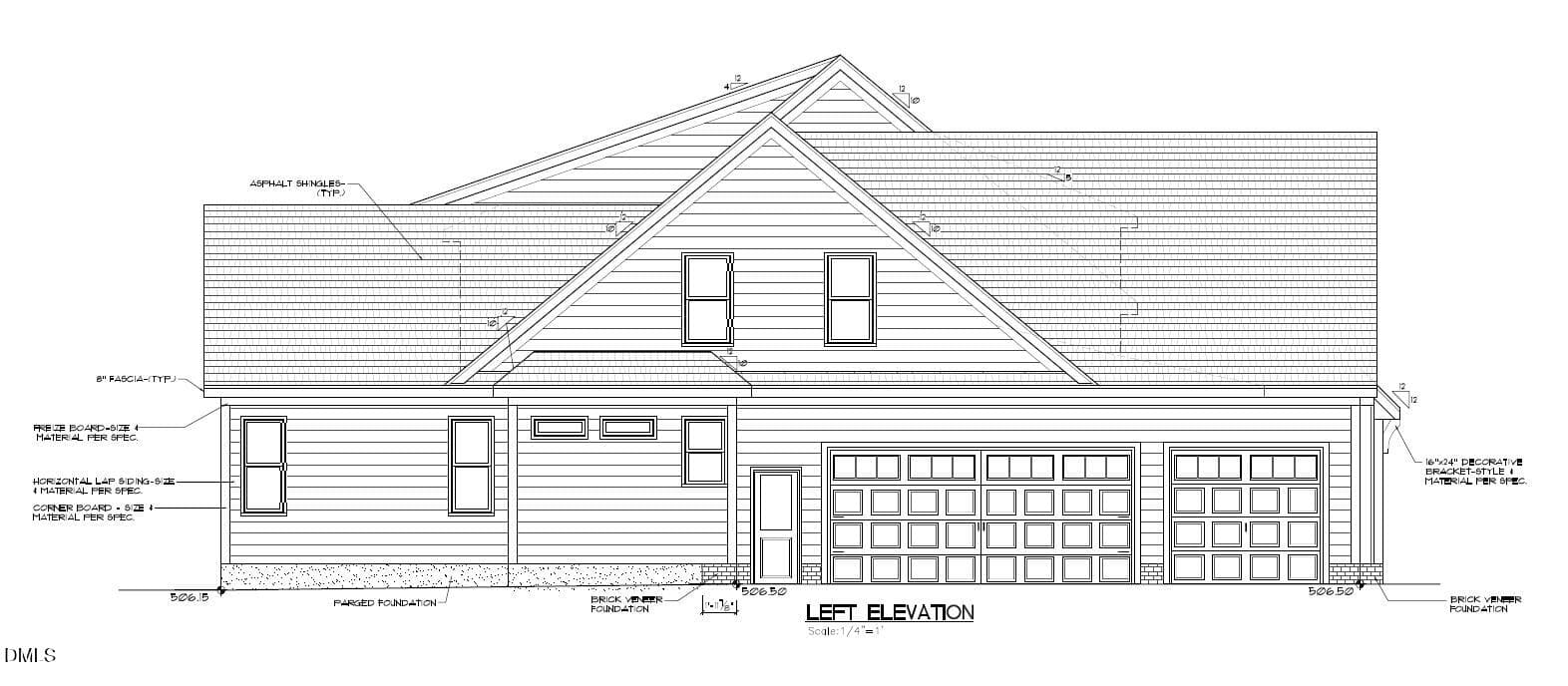 Left Elevation Lot 626 CR_061726 - 453 Golfers View, Pittsboro, NC 27312