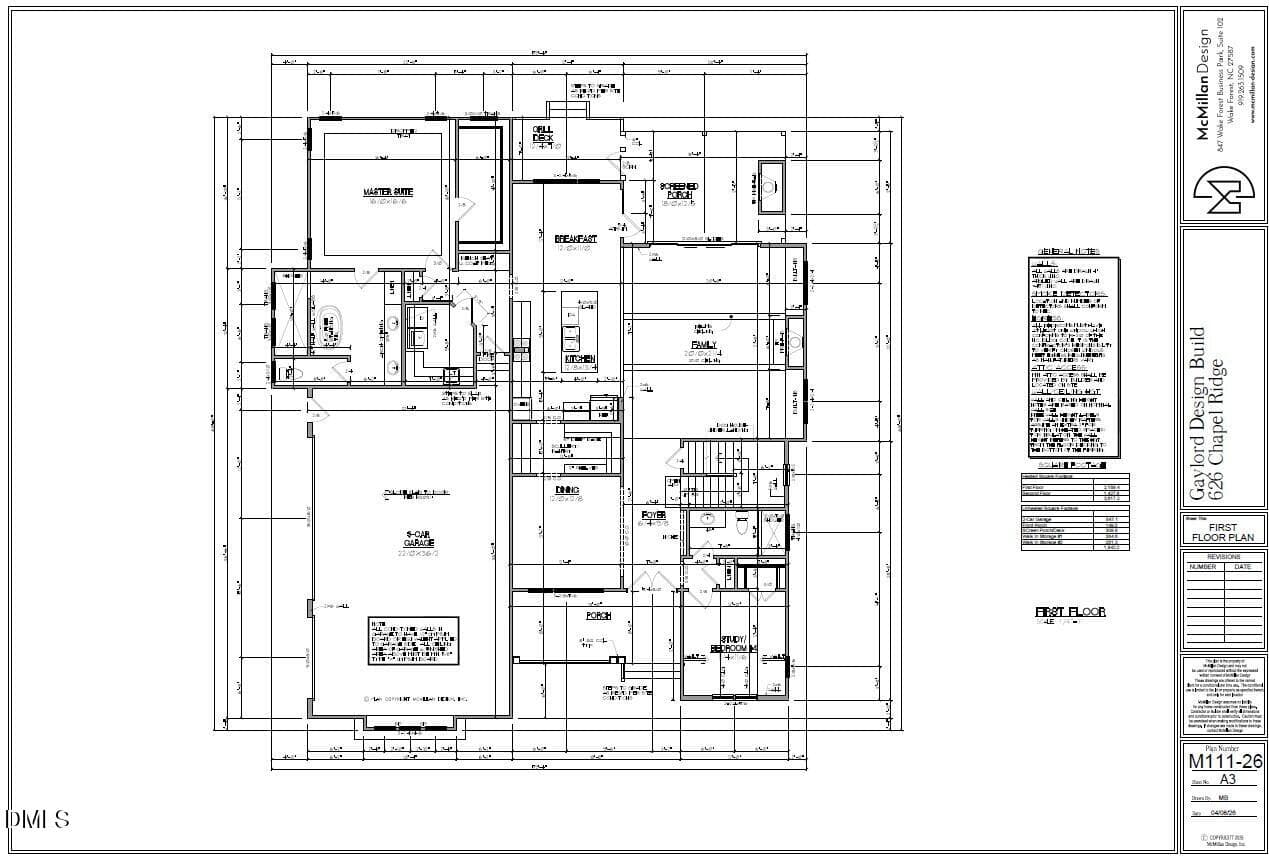 1st Floor Plan Lot 626 CR_061726 - 453 Golfers View, Pittsboro, NC 27312