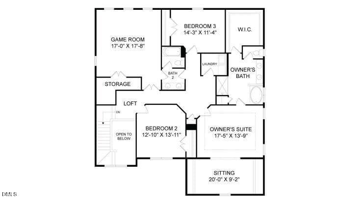 Sketch2ndfloor - 1900 Edens Ridge Avenue, Wake Forest, NC 27587