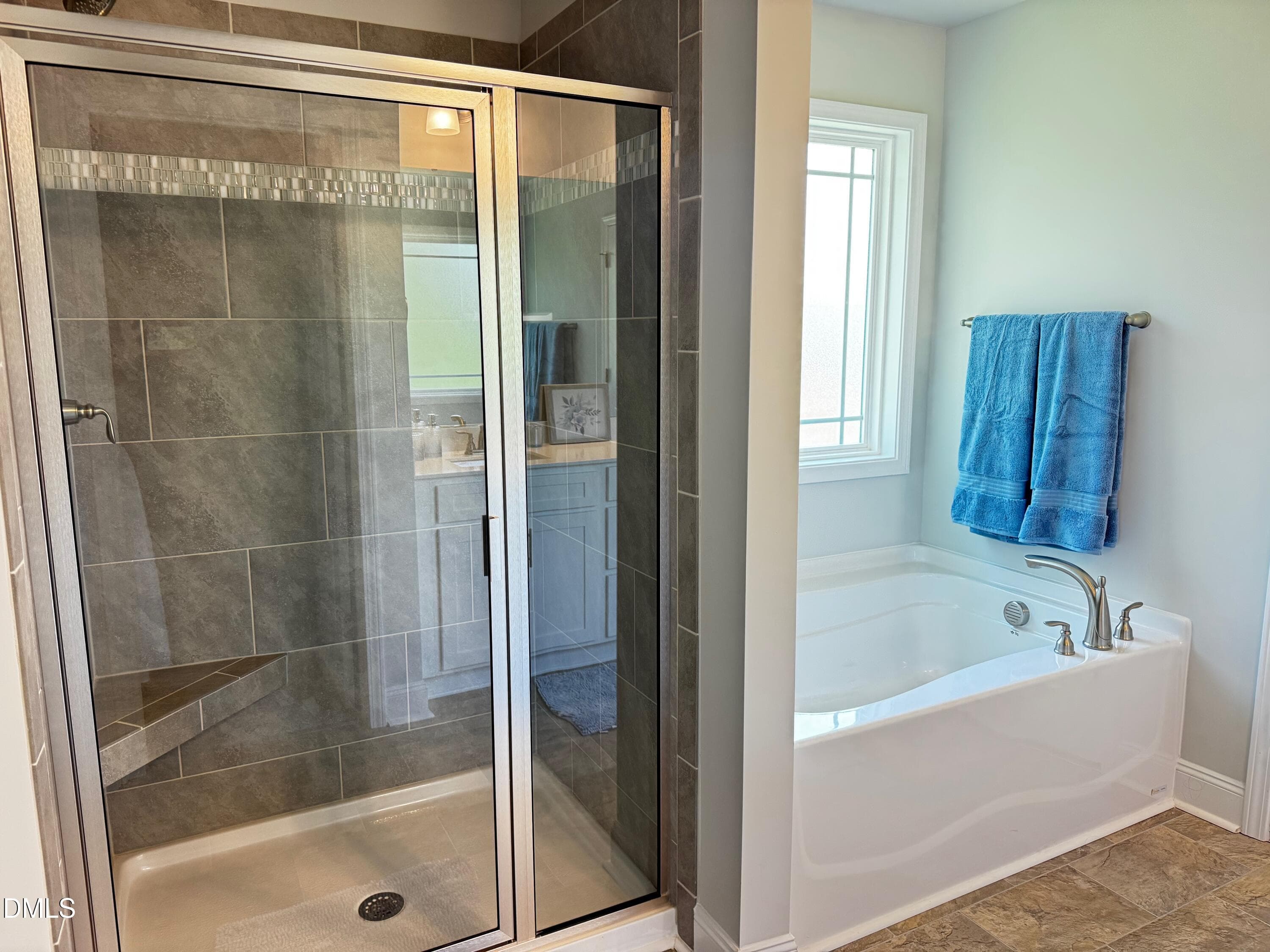 Tiled shower - 15 Capeside Court, Lillington, NC 27546