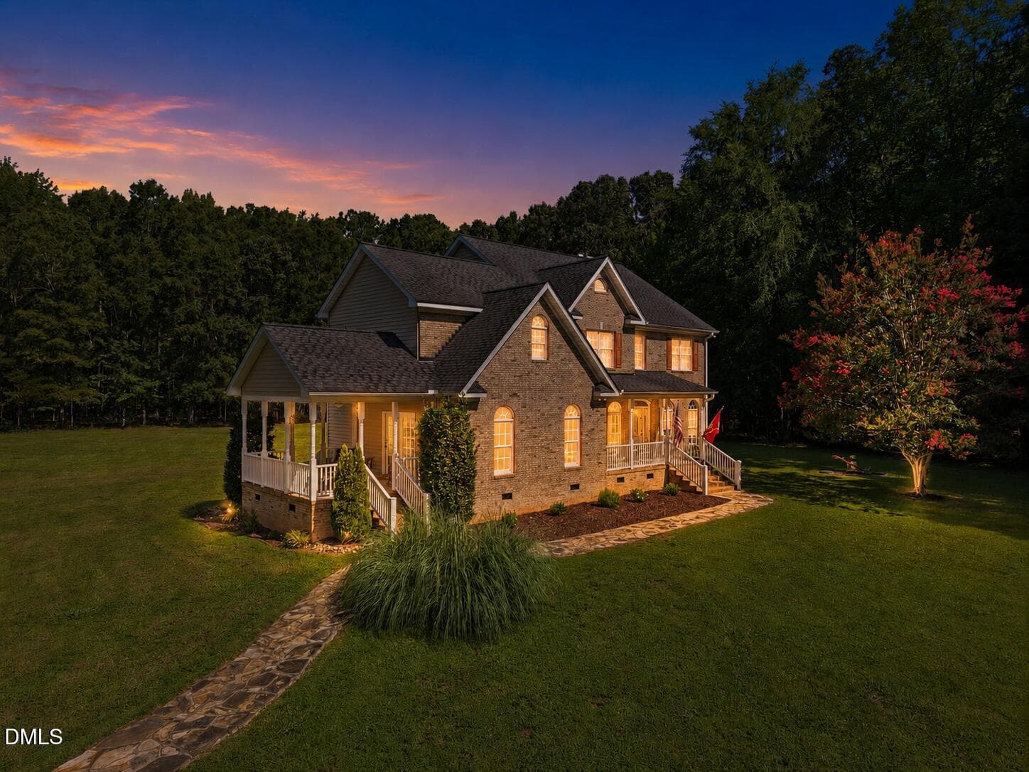 Waterwheel at dusk - 2101 Waterwheel Road, Hurdle Mills, NC 27541