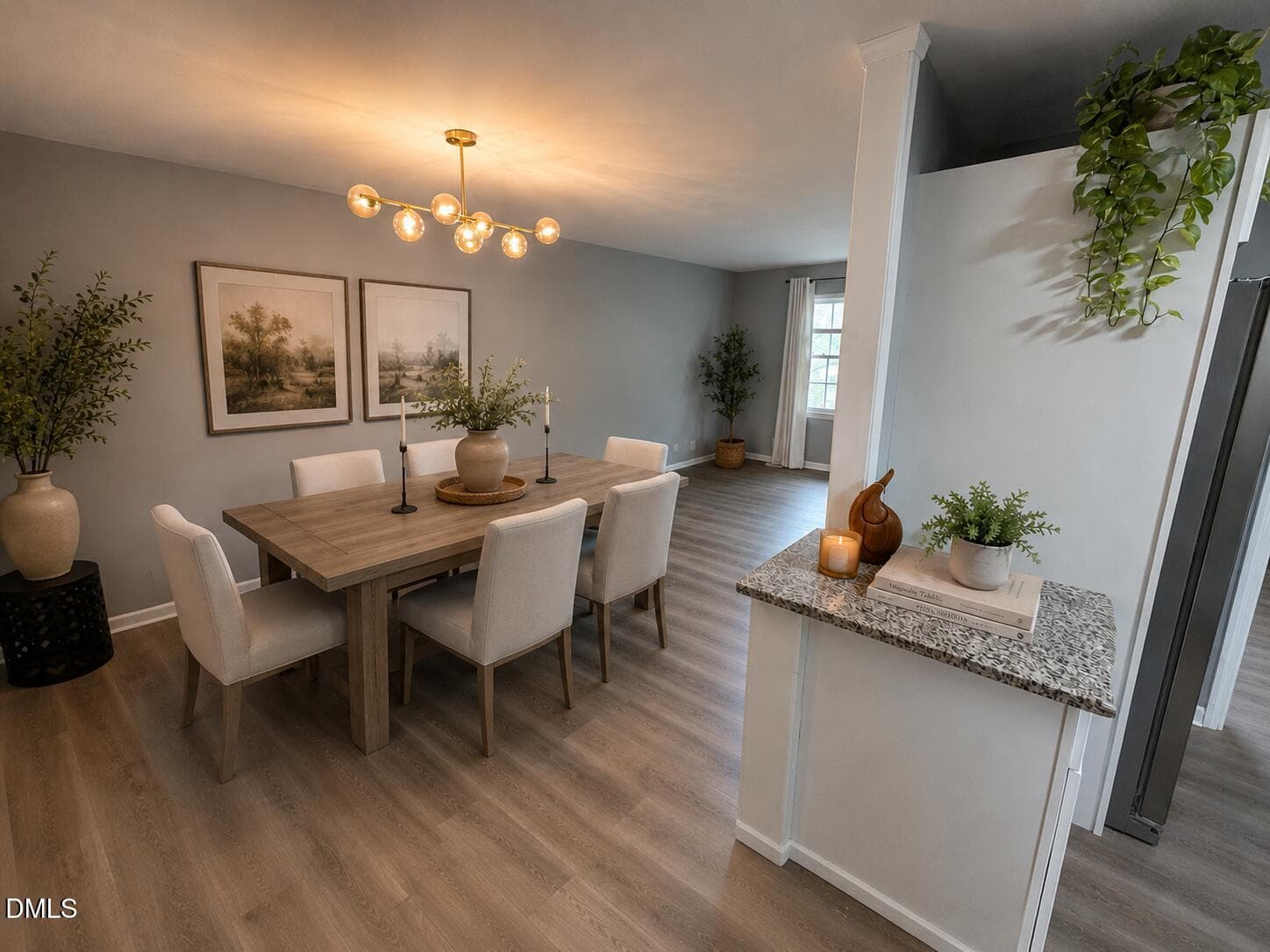 Dining Room Virtually Staged - 1536 N King Charles Road, Raleigh, NC 27610, Raleigh